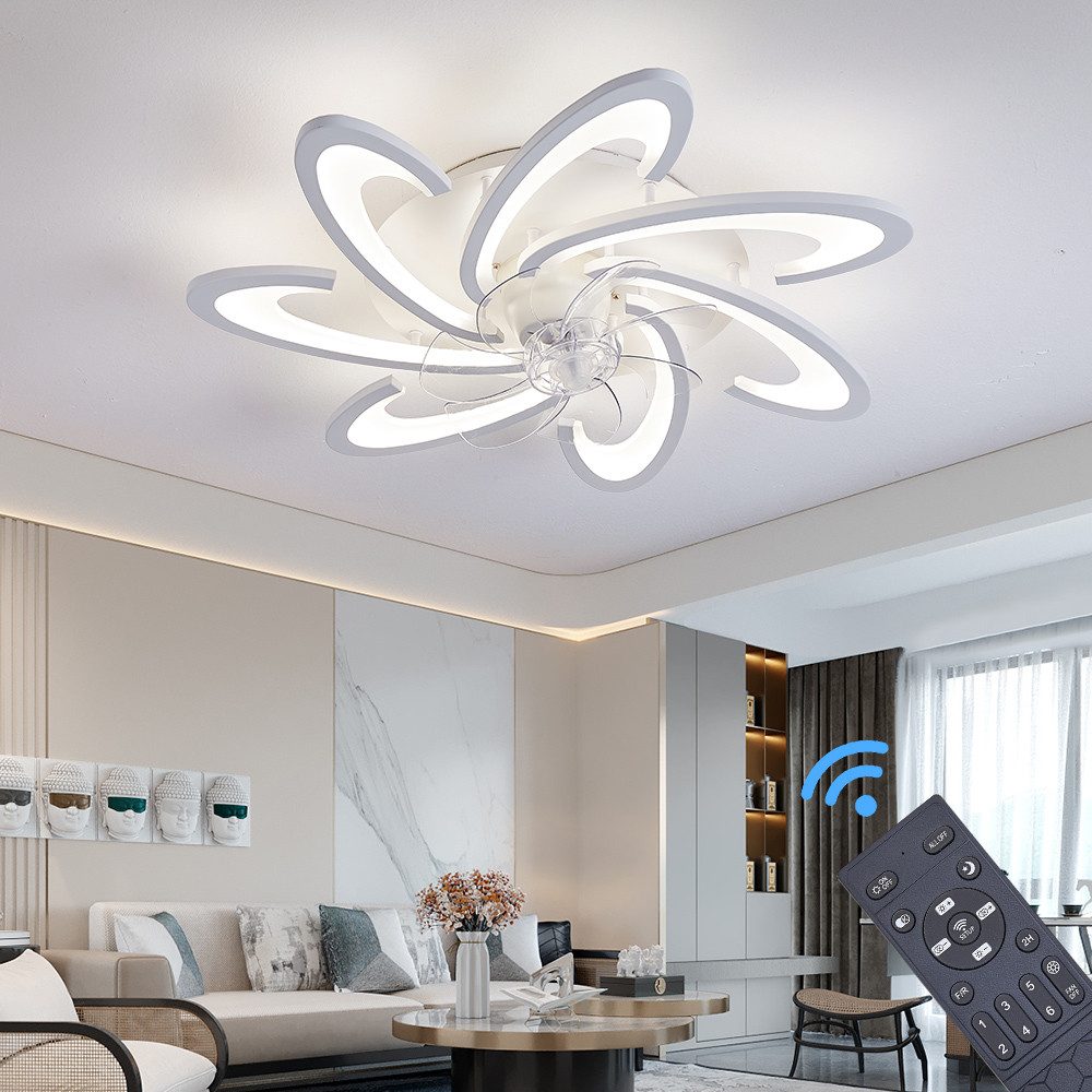 Eurotondisplay Deckenventilator Deckenventilator LED Beleuchtung Deckenlamp günstig online kaufen