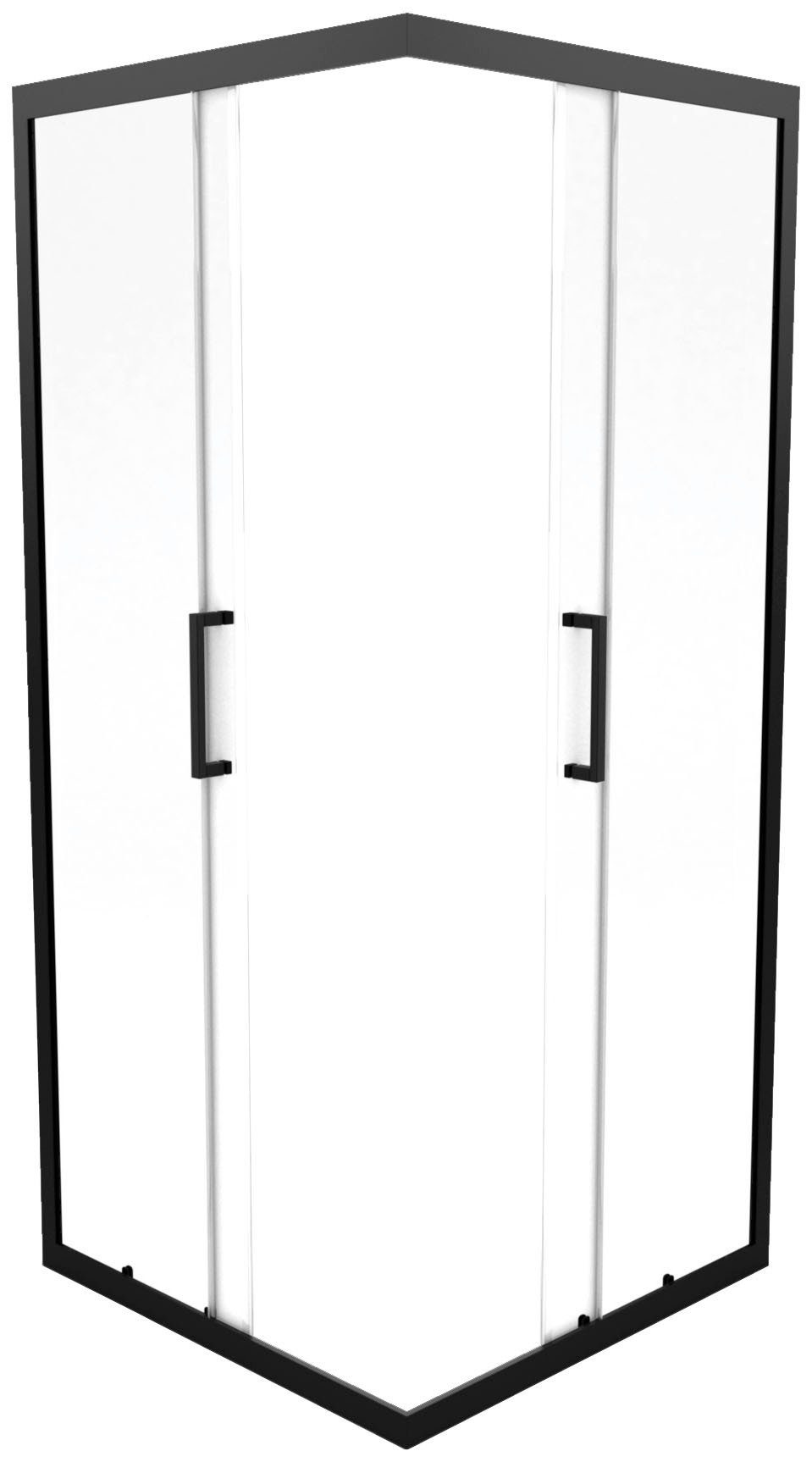 Marwell Eckdusche, BxT: 90x90 cm, Einscheibensicherheitsglas