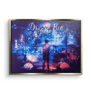 DOTCOMCANVAS® Leinwandbild, Premium Leinwandbild - Pop Art - It Starts With A Dream - Motivation