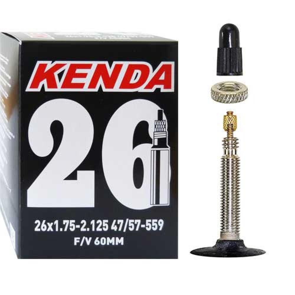 KENDA Fahrradschlauch Kenda Schlauch 26x1.75-2.125" (47/57-559) SV 60mm Fahrradschlauch