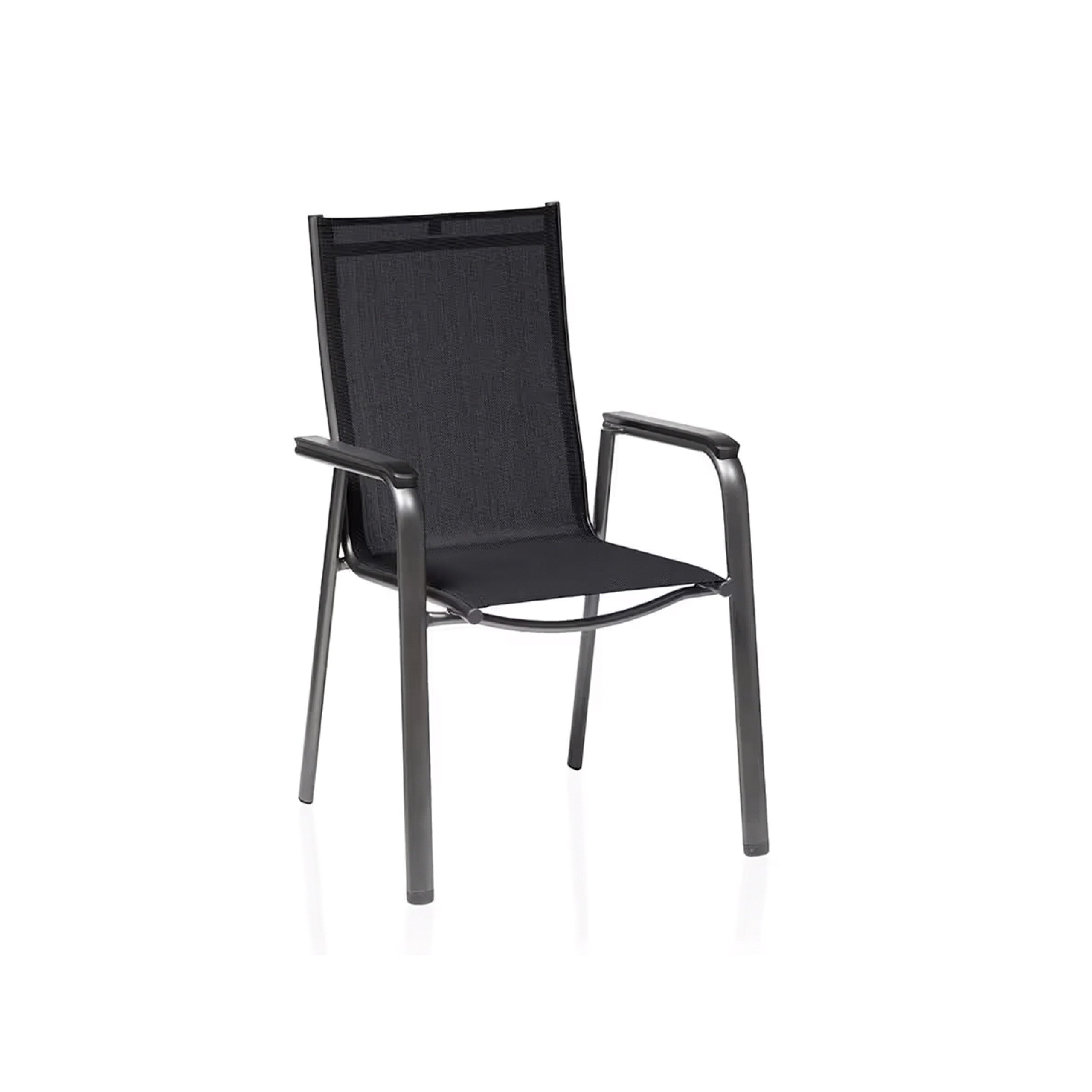KETTLER Gartenstuhl Kettler Stapelsessel Cirrus Silver Line anthrazit/anthrazit-grau