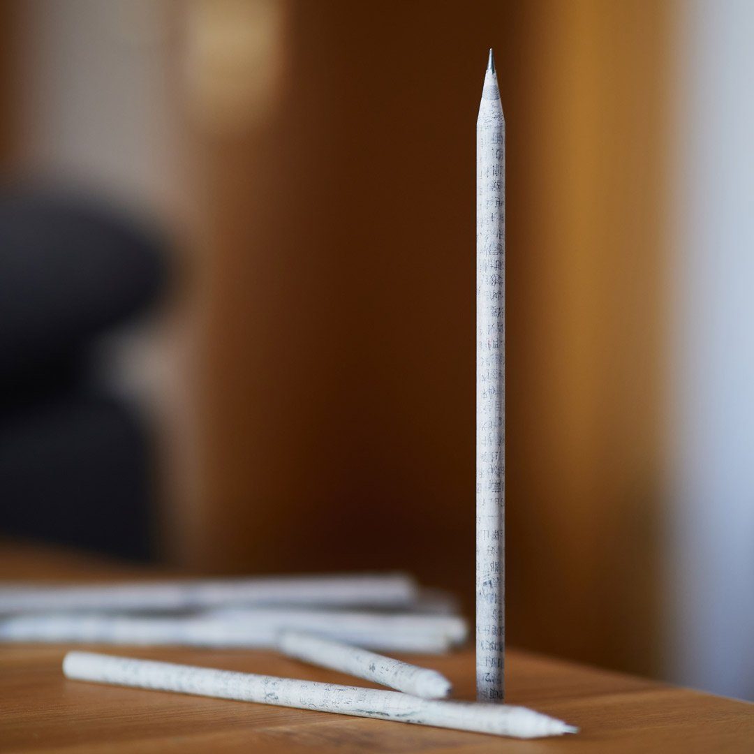 pandoo Bleistift 12 Bleistifte aus recyceltem Zeitungspapier, (12-tlg)