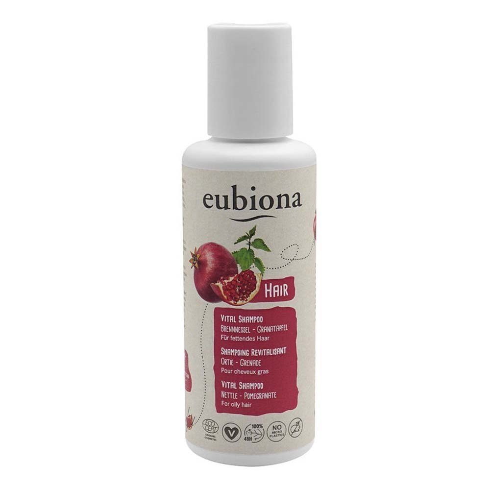 eubiona Haarshampoo 200ml - Vital-Shampoo Brennessel-Granatapfel