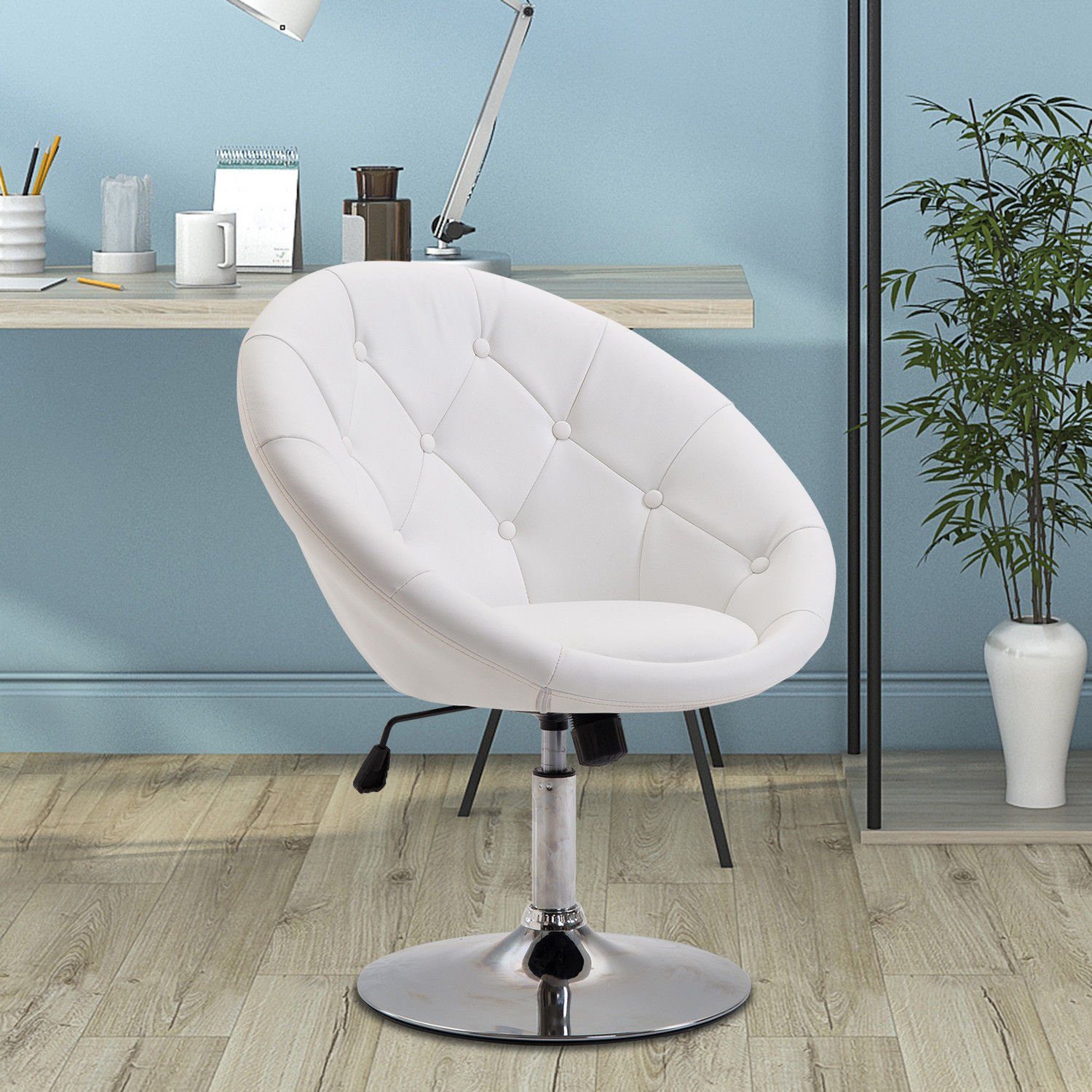 HOMCOM Relaxsessel höhenverstellbarer Drehhocker Drehstuhl (Relaxstuhl, günstig online kaufen