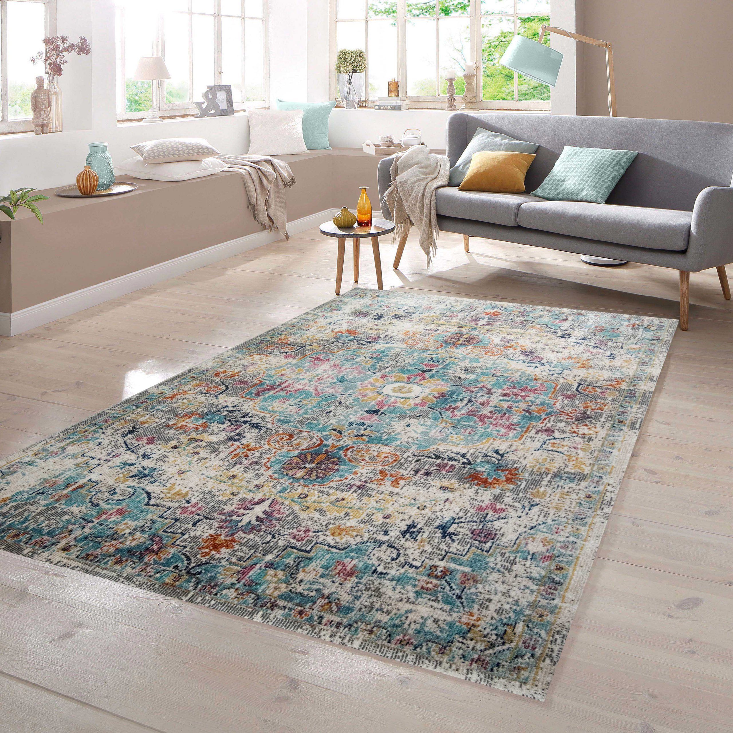 TeppichHome24 Teppich Teppich Vintage bunt, rechteckig günstig online kaufen