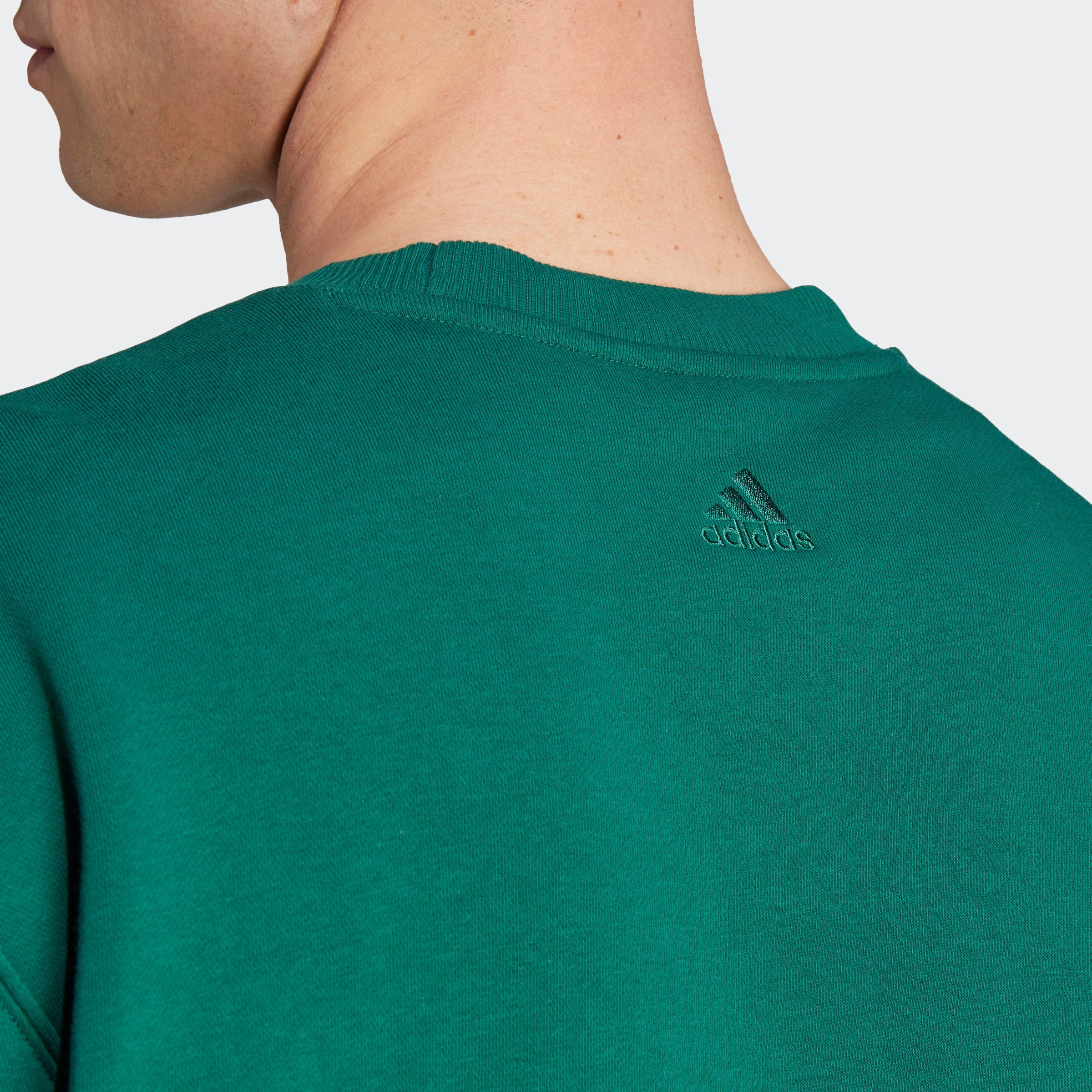 Green FLEECE GRAPHIC adidas Collegiate Sportswear SZN Sweatshirt ALL