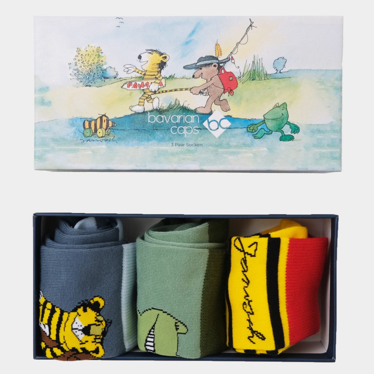 Bavarian Caps Freizeitsocken Bavarian Caps Sockenbox Janosch (Freizeitsocke günstig online kaufen