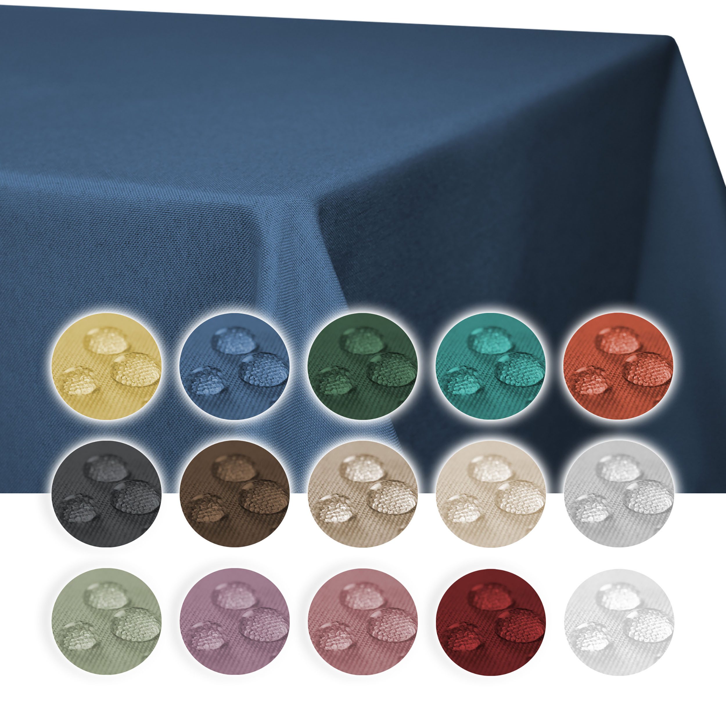 Haus und Deko Tischdecke Tischdecke Leinenoptik 90x90 cm eckig beschichtet wasserabweisend (1-tlg)