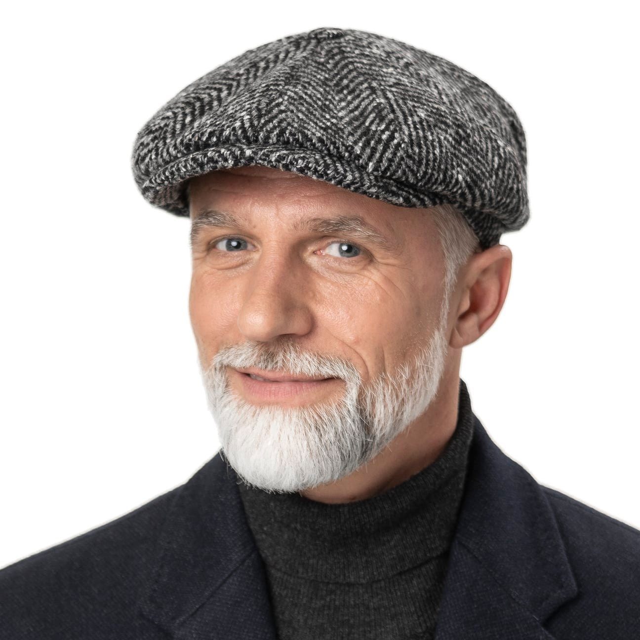Stetson Flat Cap (1-St) Wollcap mit Schirm, Made in the EU