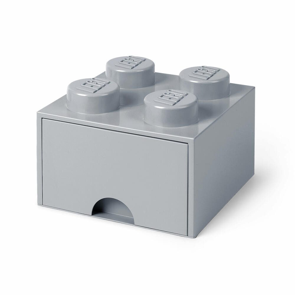 NHG Aufbewahrungsbox LEGO Brick Drawer 4 - Medium Stone Grey