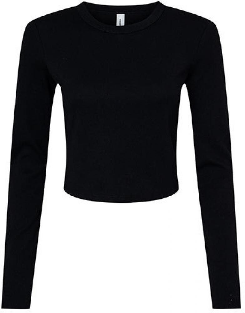 Bella + Canvas Longsleeve Women´s Micro Rib Long Sleeve Baby Tee Langarmshirt Damen