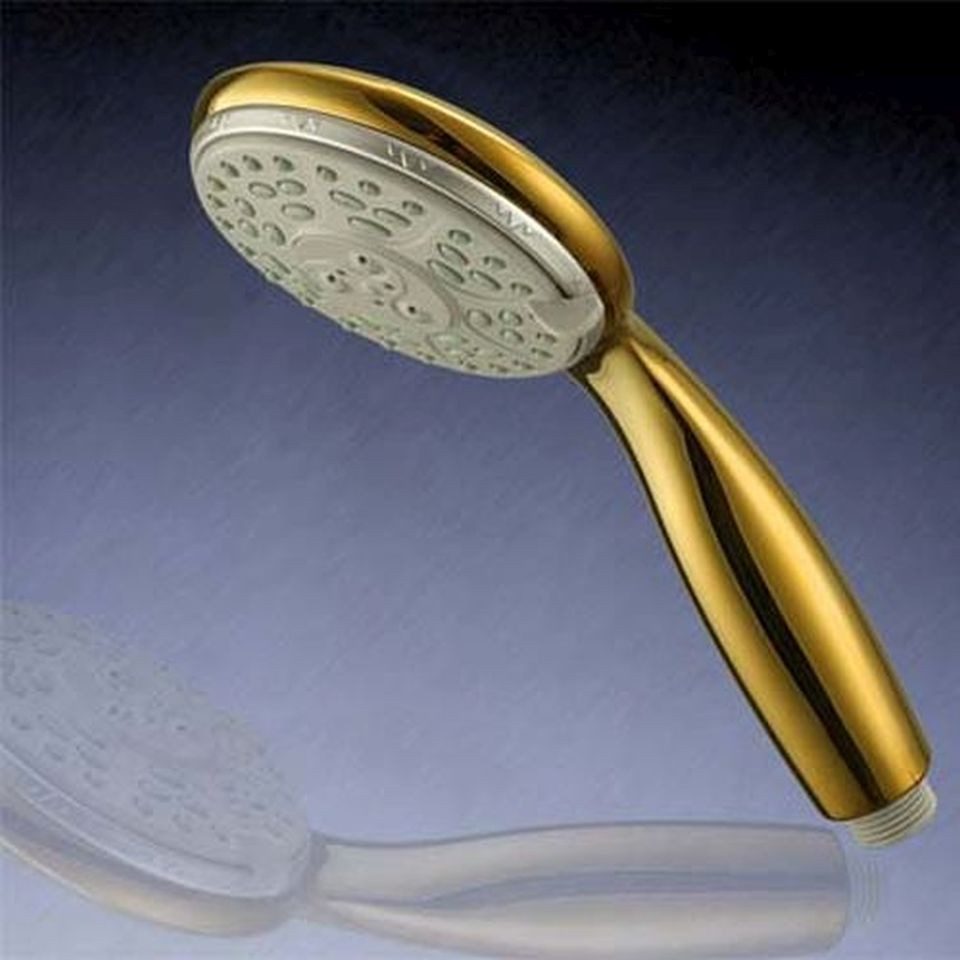 HAC24 Handbrause Duschkopf Handbrause Duschbrause Wellness Brausekopf, (1-tlg), Gold, mit 3 Funktionen
