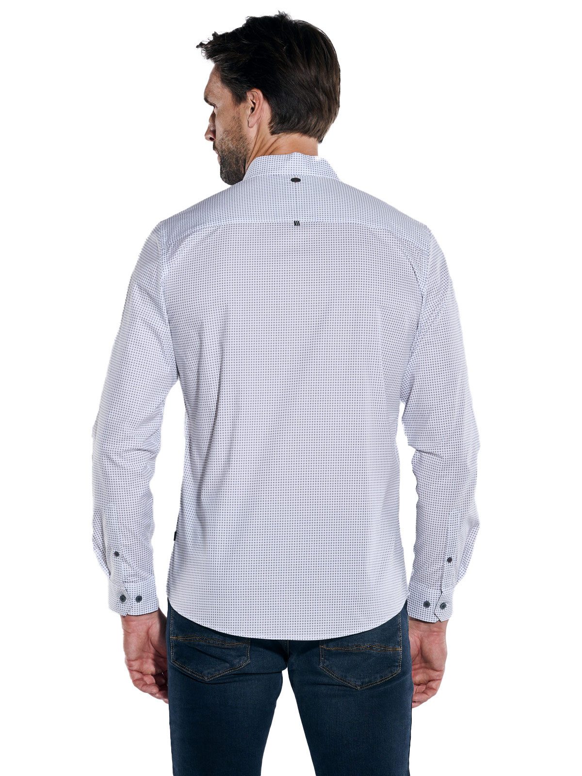 Engbers Langarmhemd Herren Hemd "My Favorite", Saphirblau