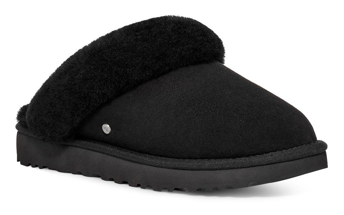 Pantoffel schwarz Lammfellkragen mit SLIPPER II CLASSIC UGG