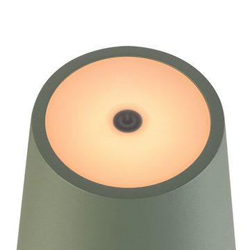 SLV LED Tischleuchte LED Akku Tischleuchte Vinolina Two in Grün 2W 190lm IP65, keine Angabe, Leuchtmittel enthalten: Ja, fest verbaut, LED, warmweiss, Tischlampe, Nachttischlampe, Tischleuchte