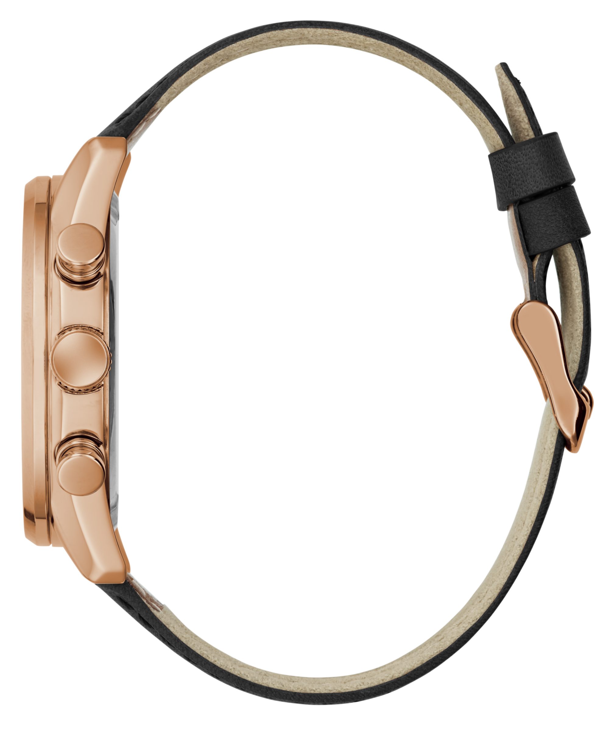 Guess Multifunktionsuhr DAWSON GW0972G4, Quarzuhr, Armbanduhr, Herrenuhr, Lederarmband