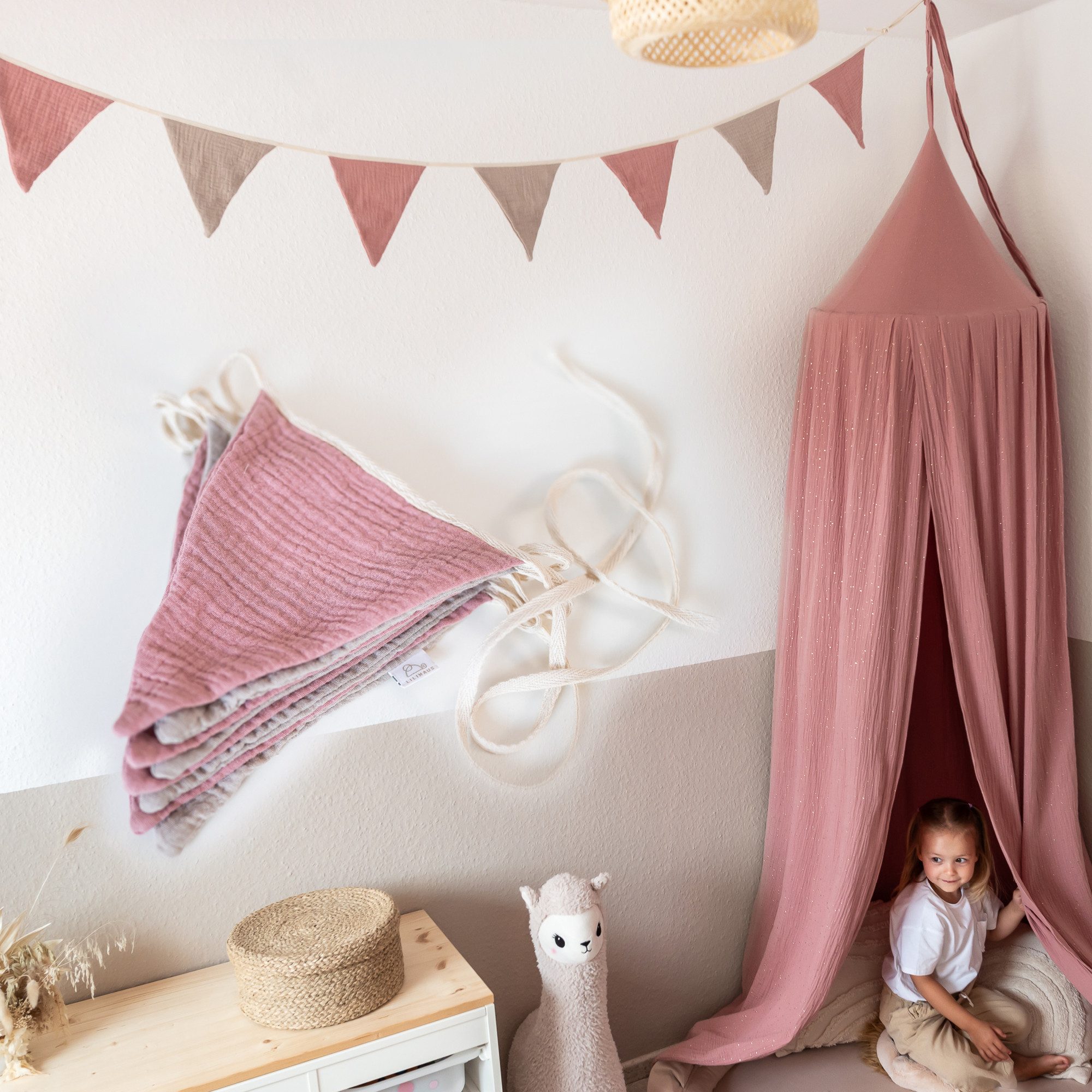lilimaus Wimpelkette Sternenkette für Kinderzimmer