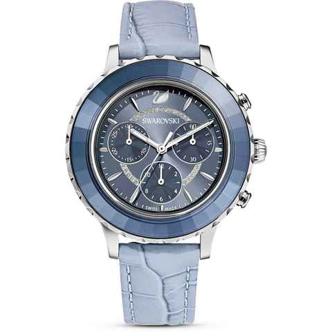 Swarovski Chronograph Octea Lux Chrono, 5580600, Armbanduhr, Quarzuhr, Damenuhr, Swarovski-Kristalle, Swiss Made