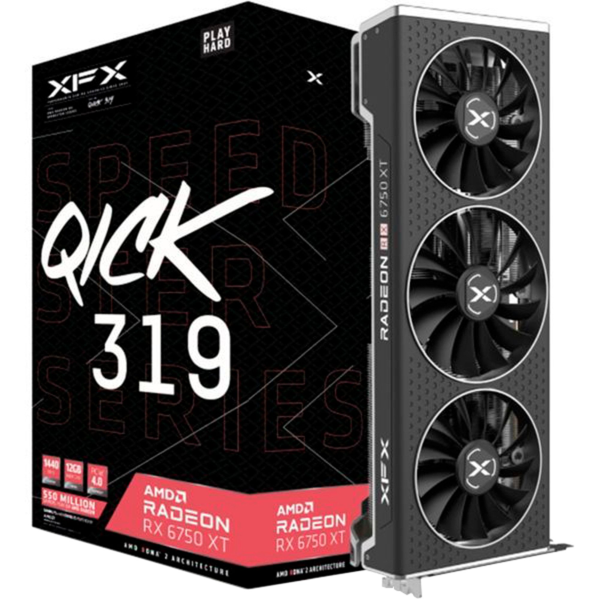 XFX Radeon RX 6750 XT SPEEDSTER QICK319 Core Grafikkarte (12 GB)