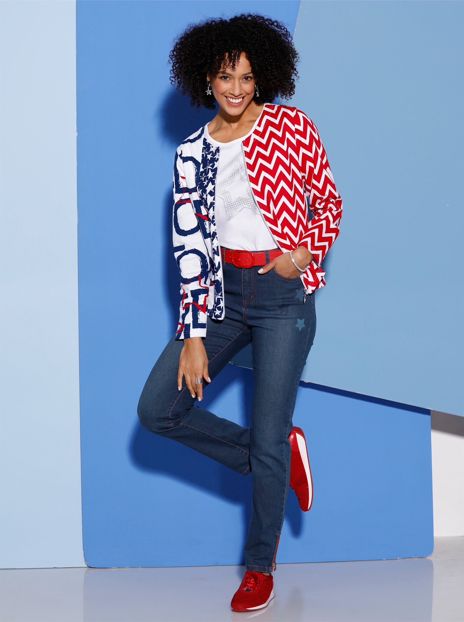 Sieh an! Shirtjacke Shirtjacke Langarm