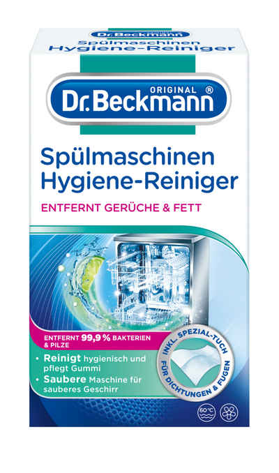 Dr. Beckmann Spülmaschinen Hygiene-Reiniger, Entfernt Rückstände, Fett, 1x 75 g Spülmaschinenreiniger (1-St)