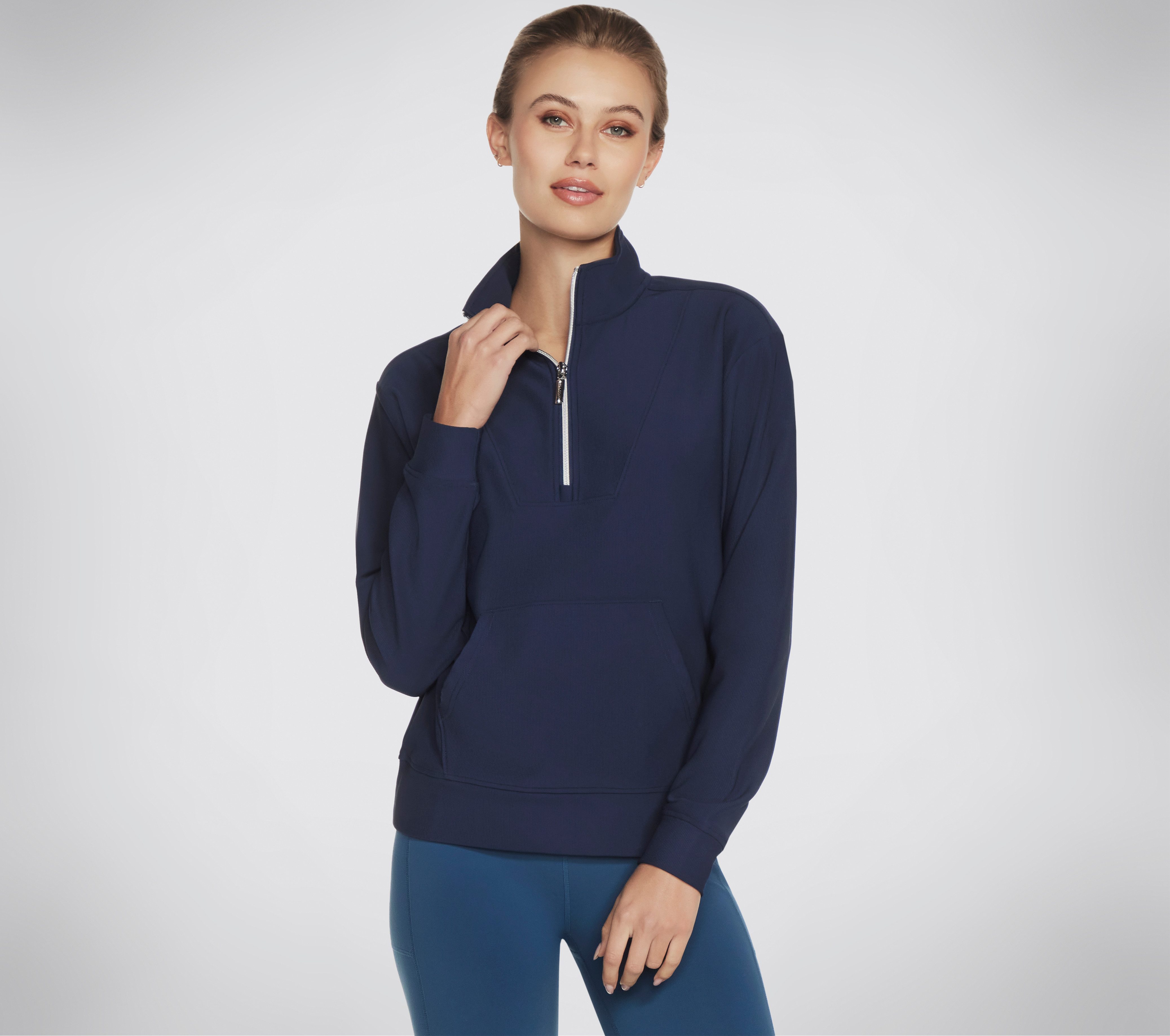Skechers Rollkragenpullover GOLUXE RIB 1/4 ZIP günstig online kaufen