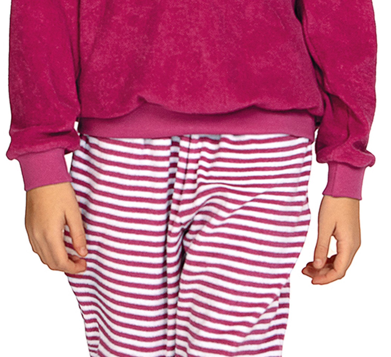 comtessa Schlafanzug Iceberg Buddies (Set, 2 tlg., 2-teilig) Mädchen Pyjama Frottee lang Langarm Baumwolle Winter