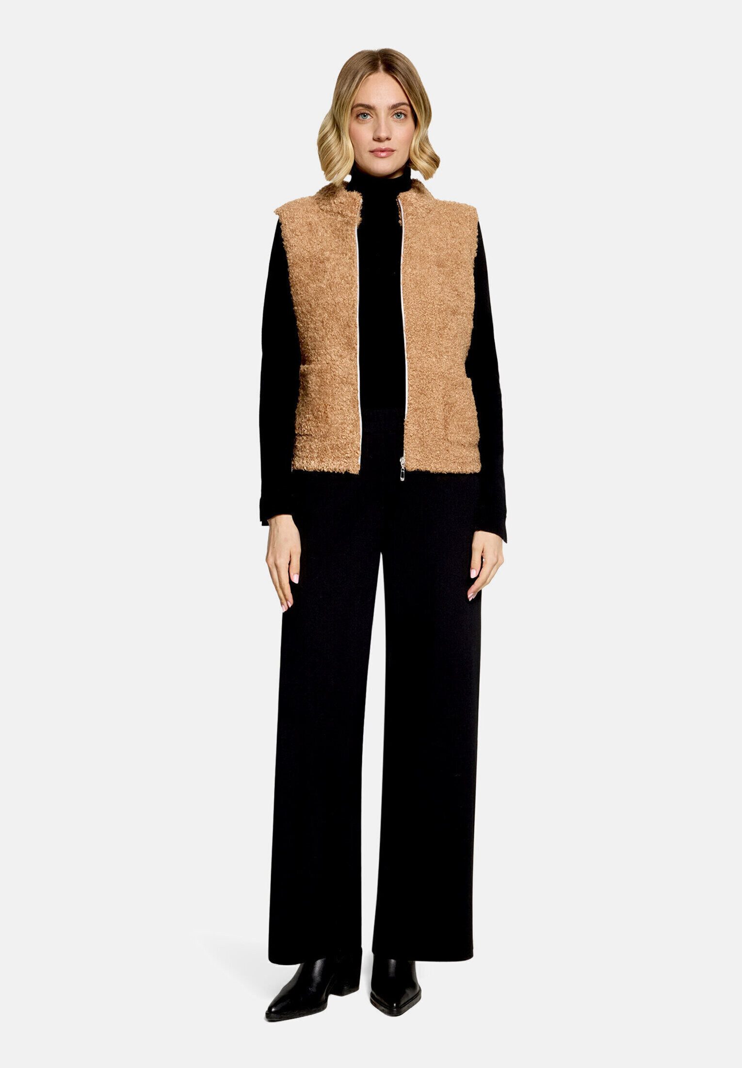 Betty Barclay Strickjacke Damen mit Stehkragen (1-tlg)