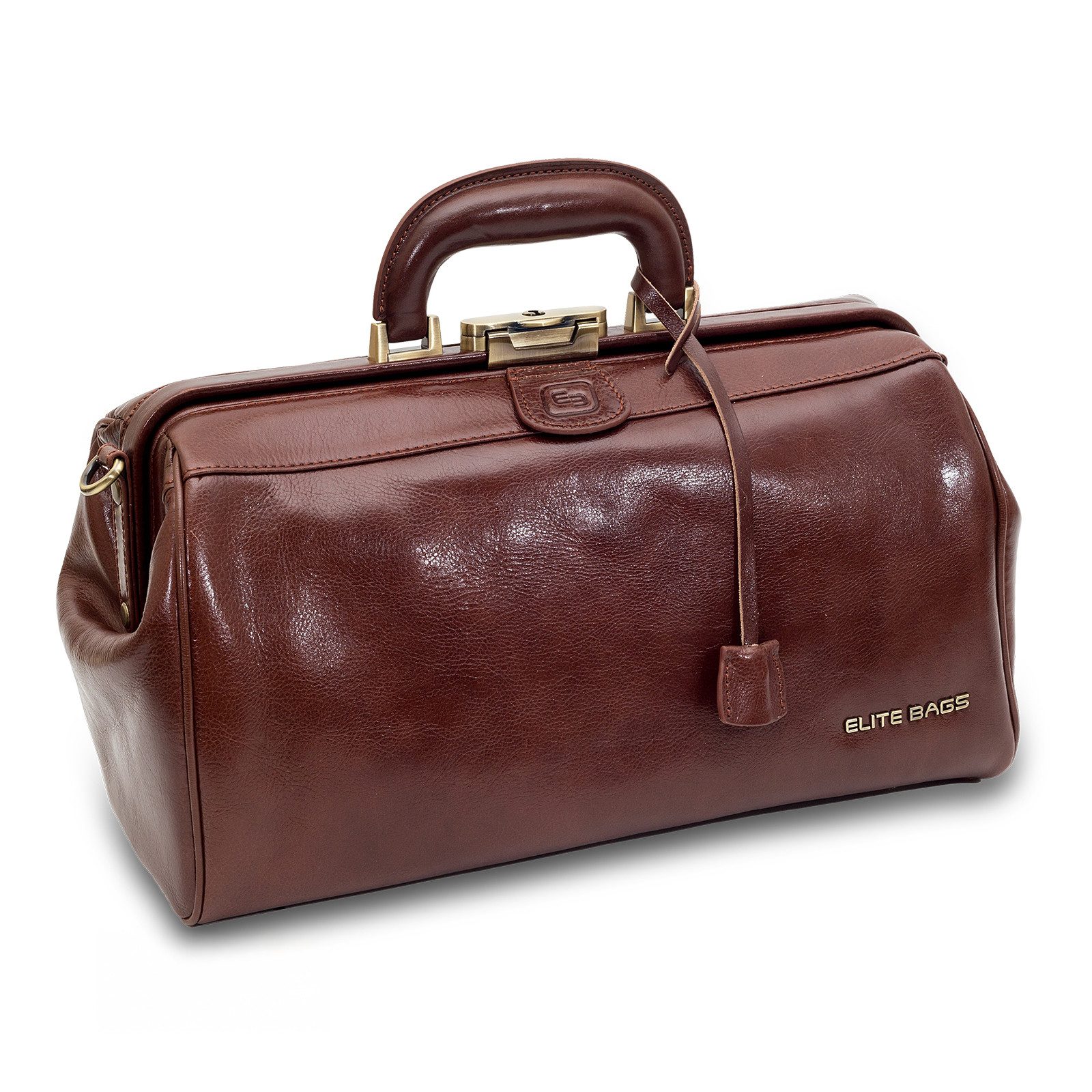 Elite Bags Arzttasche Elite Bags CLASSY deluxe Arzttasche Braun Leder 36 x 21 x 20 cm
