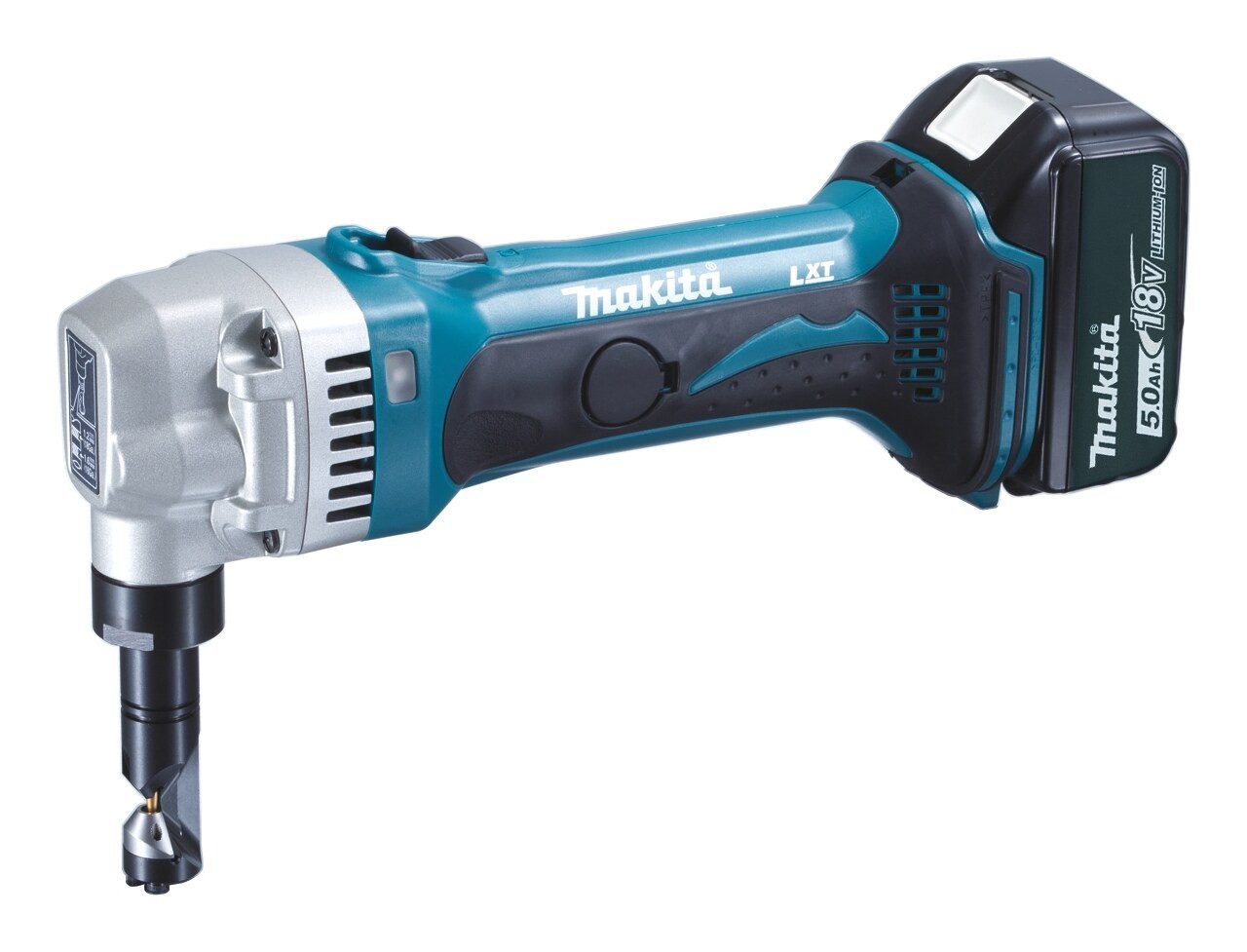 Makita Akku-Knabber, 18 in V, 18V, DJN161RTJ, 2,5 mm, 2 x 5 Ah Li-Ion in MAKPAC 3