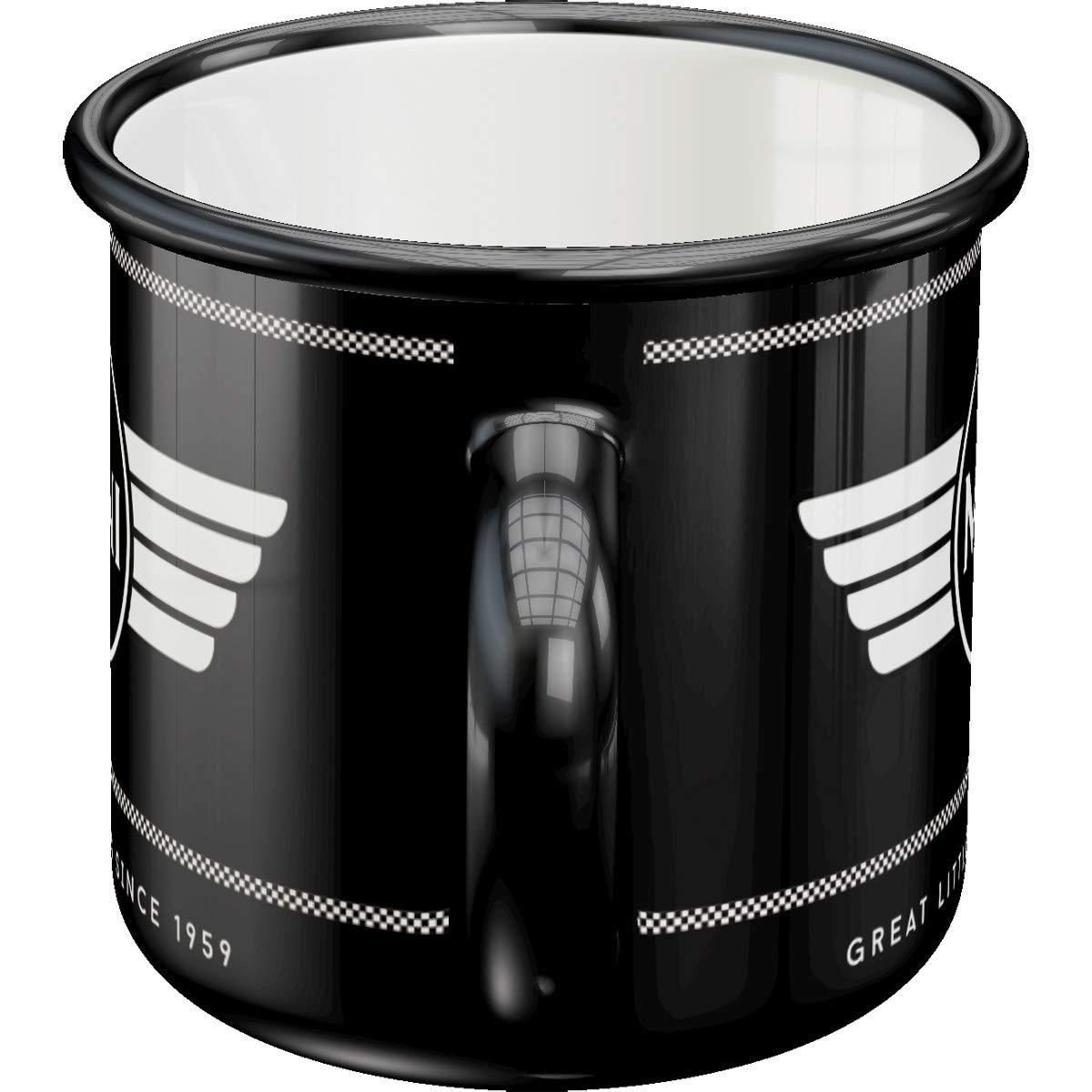 Nostalgic-Art Tasse Emaille-Becher - Mini - Logo Black