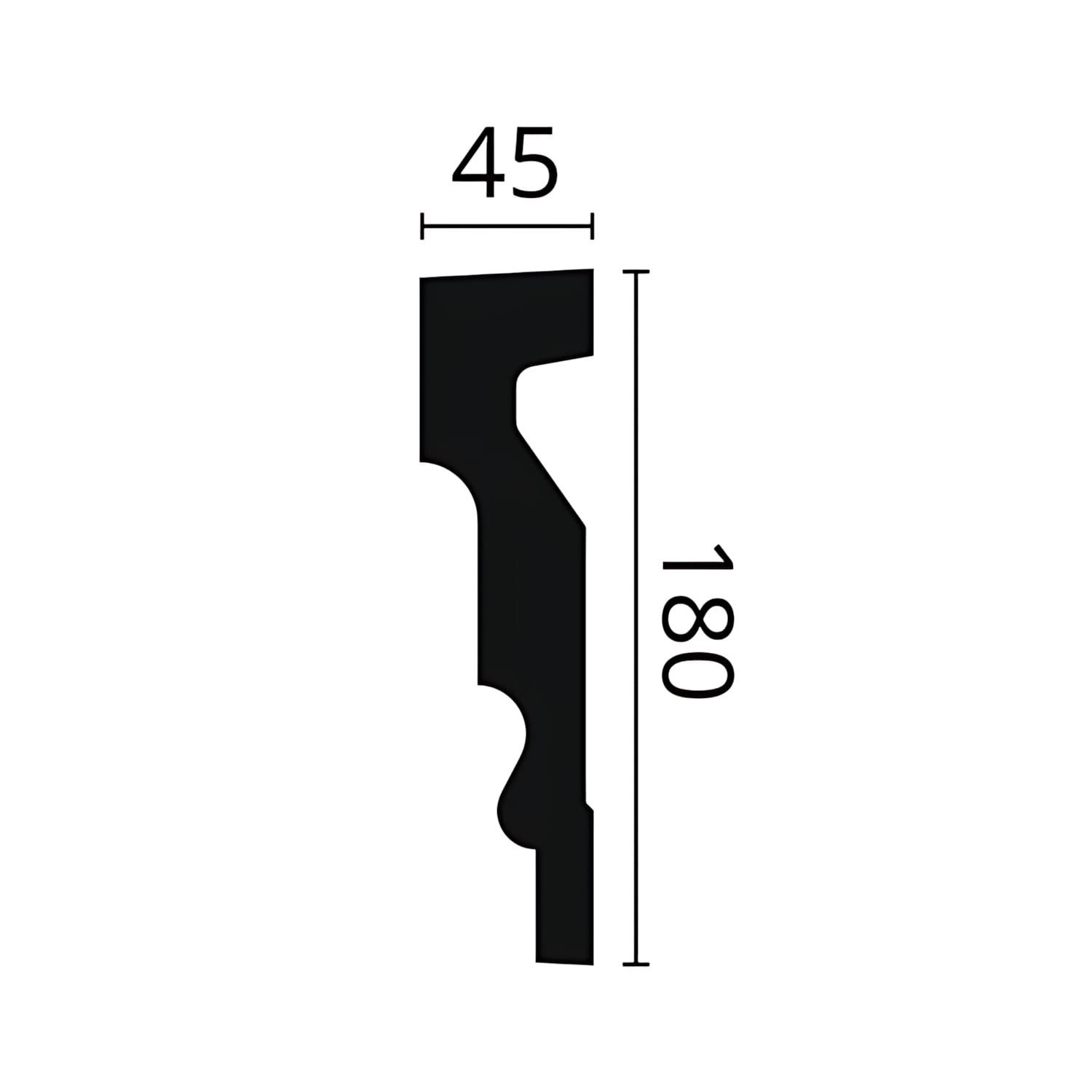 NOËL & MARQUET by nmc Zierleiste NMC MA10 Türumrandung Fassadenstuck Fensterumrandung Fassadenprofil 2m, kleben, Polyurethan Hartschaum, Türumrandung, 1-St., Türumrandung, Fassadenstuck Fensterumrandung Fassadenprofil Modern weiß vorgrundiert