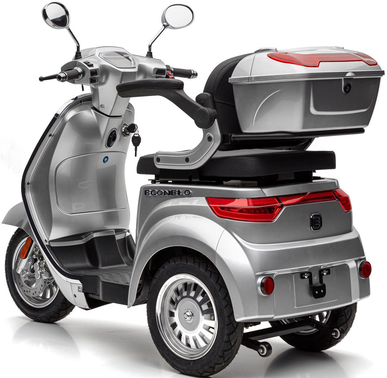 ECONELO E-Motorroller silberfarben km/h 25 LUX