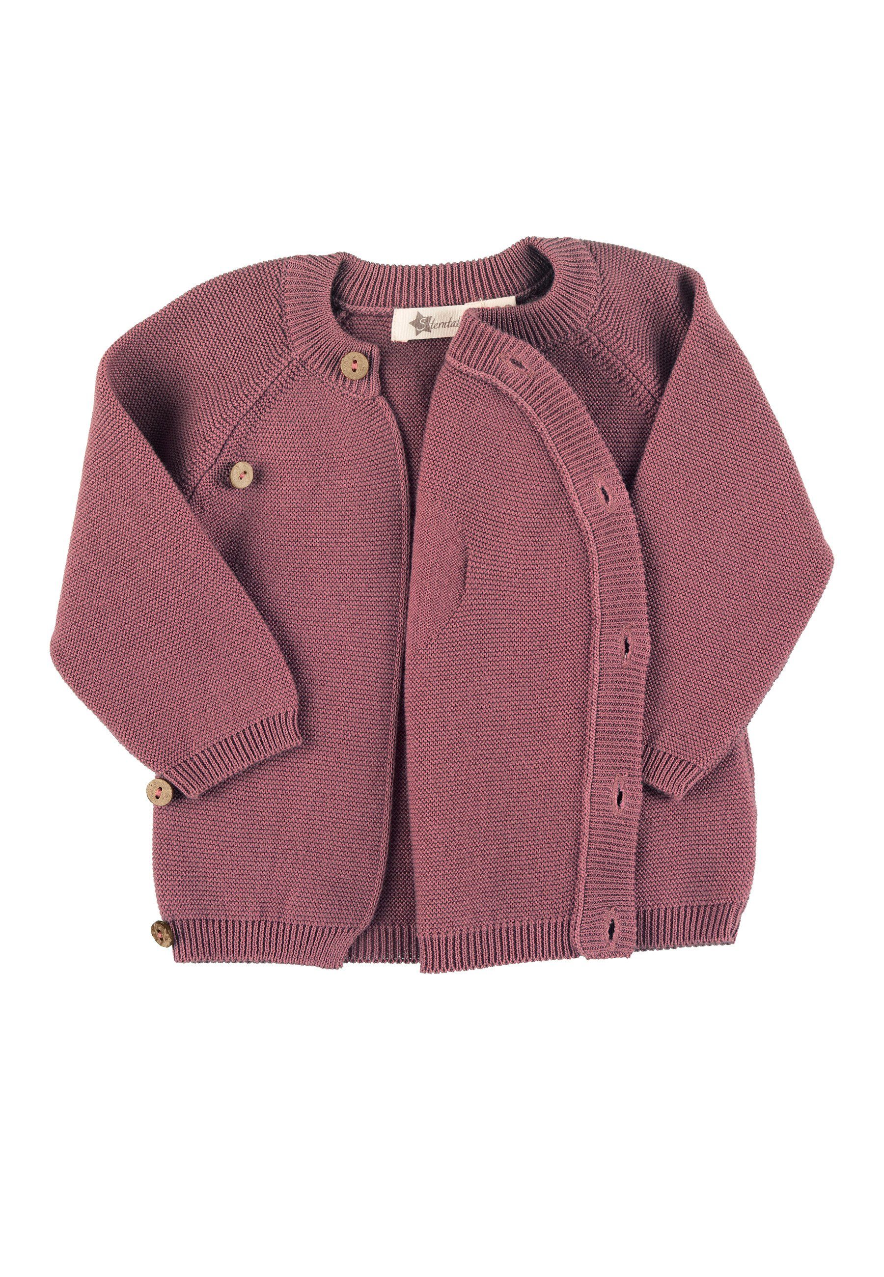 Sterntaler® Kapuzenfleecejacke Sterntaler® GOTS Strickjacke (1-St) günstig online kaufen