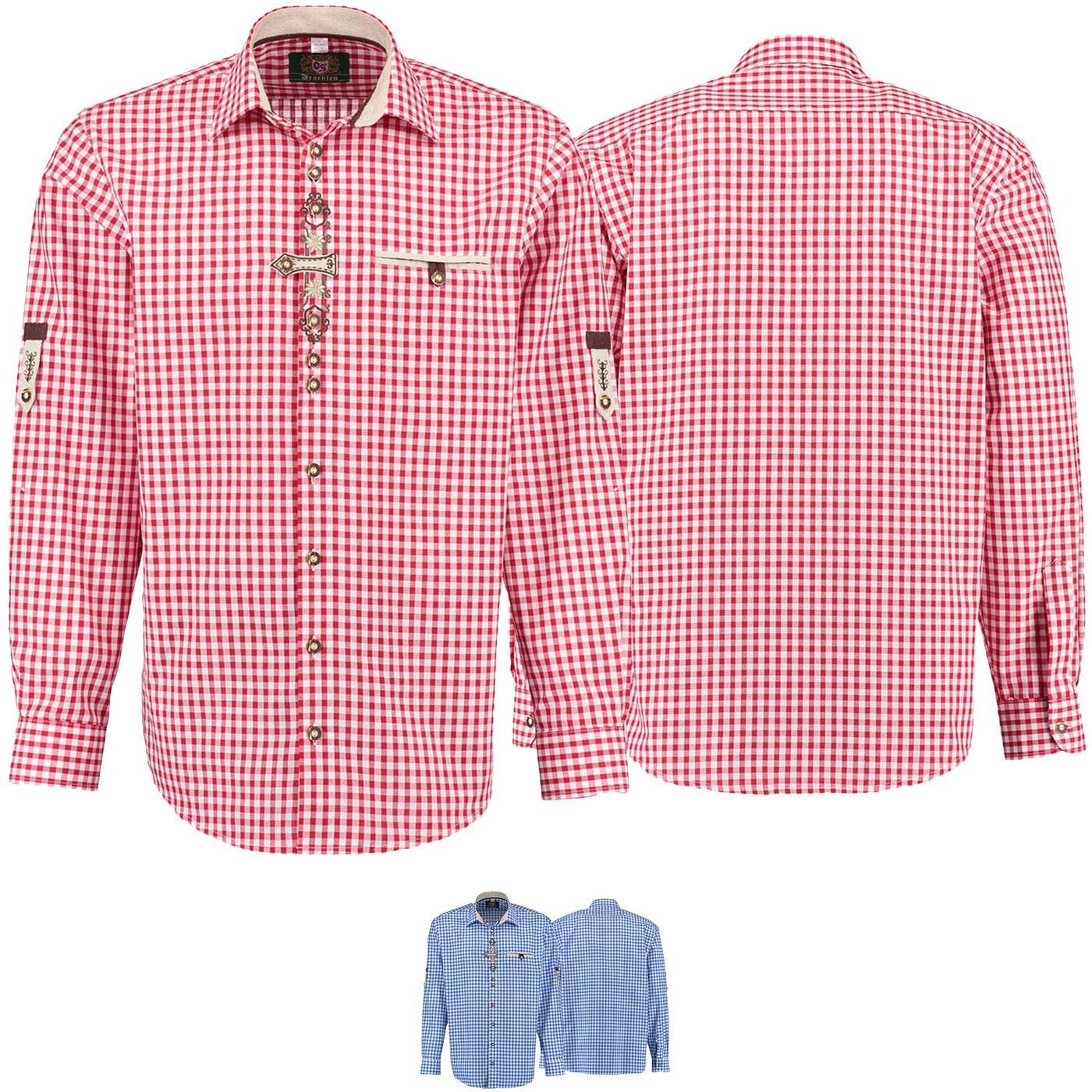 German Wear Trachtenhemd O74 Langarm krempelarm günstig online kaufen