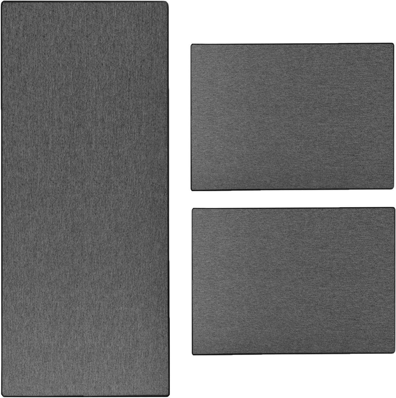 Karat Bettumrandung Haifa, verschiedene Farben, Bettvorleger ideal für das Schlafzimmer, Höhe 3.5 mm, (3-tlg), in Sisal-Optik