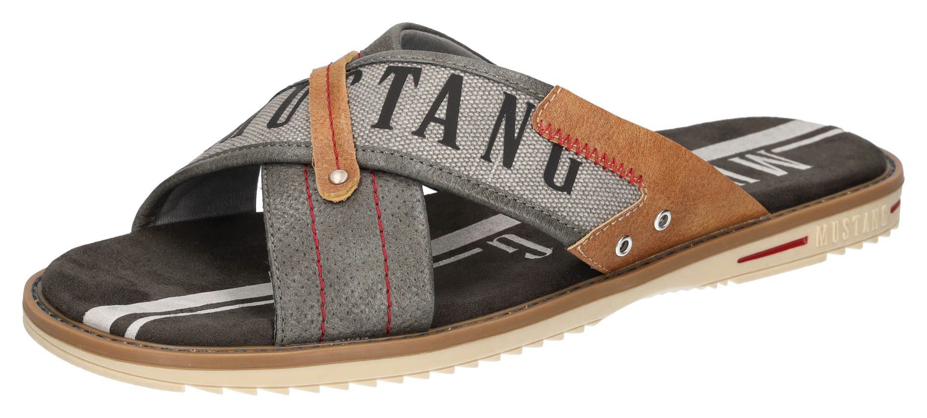 Mustang Shoes Pantolette, Sommerschuh, Schlappen, Poolslides, günstig online kaufen