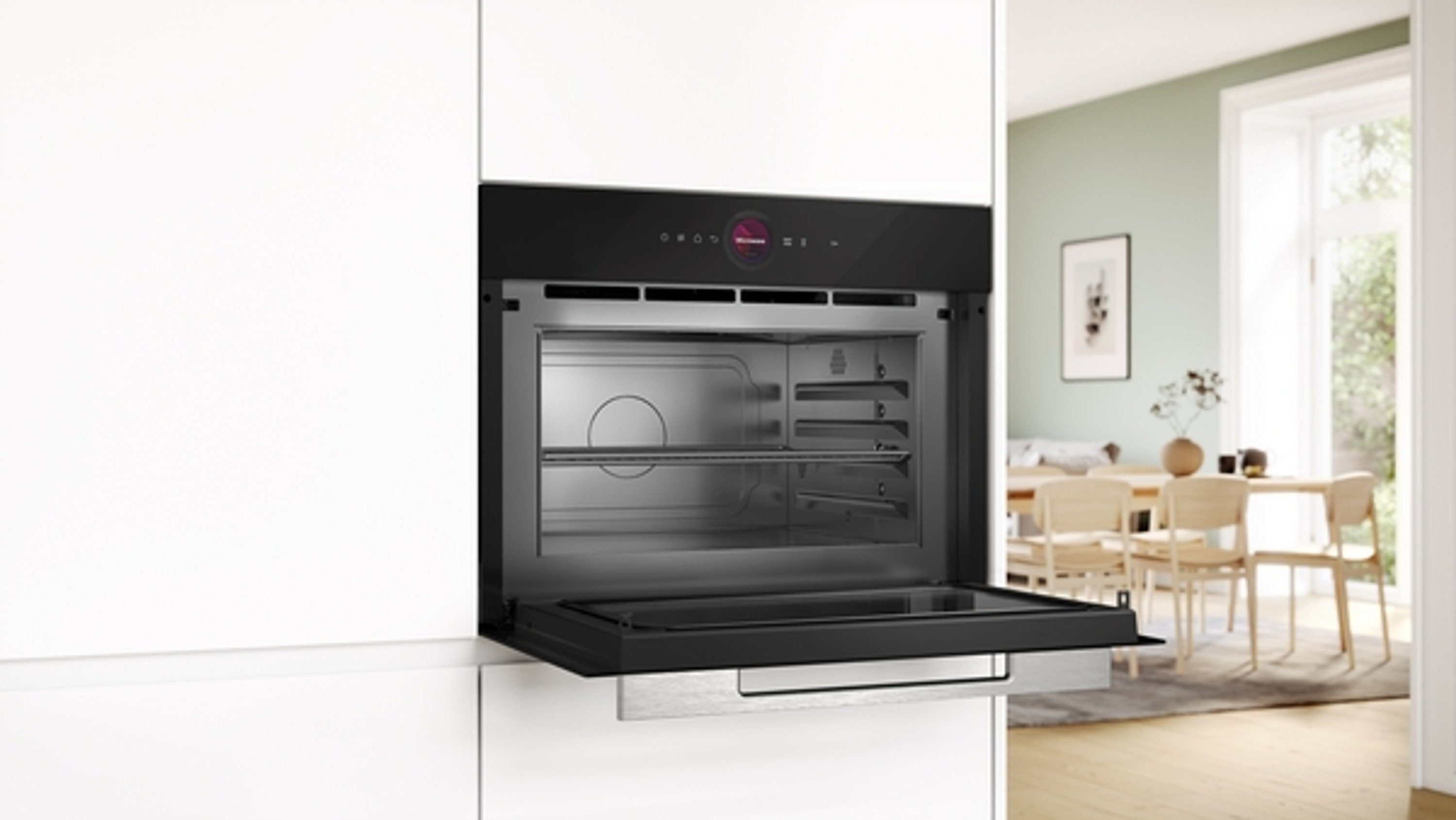 BOSCH Mikrowelle CEG732XB1, -, 36 l, Bedienring, TFT-Touchdisplay, Reinigungsunterstützung