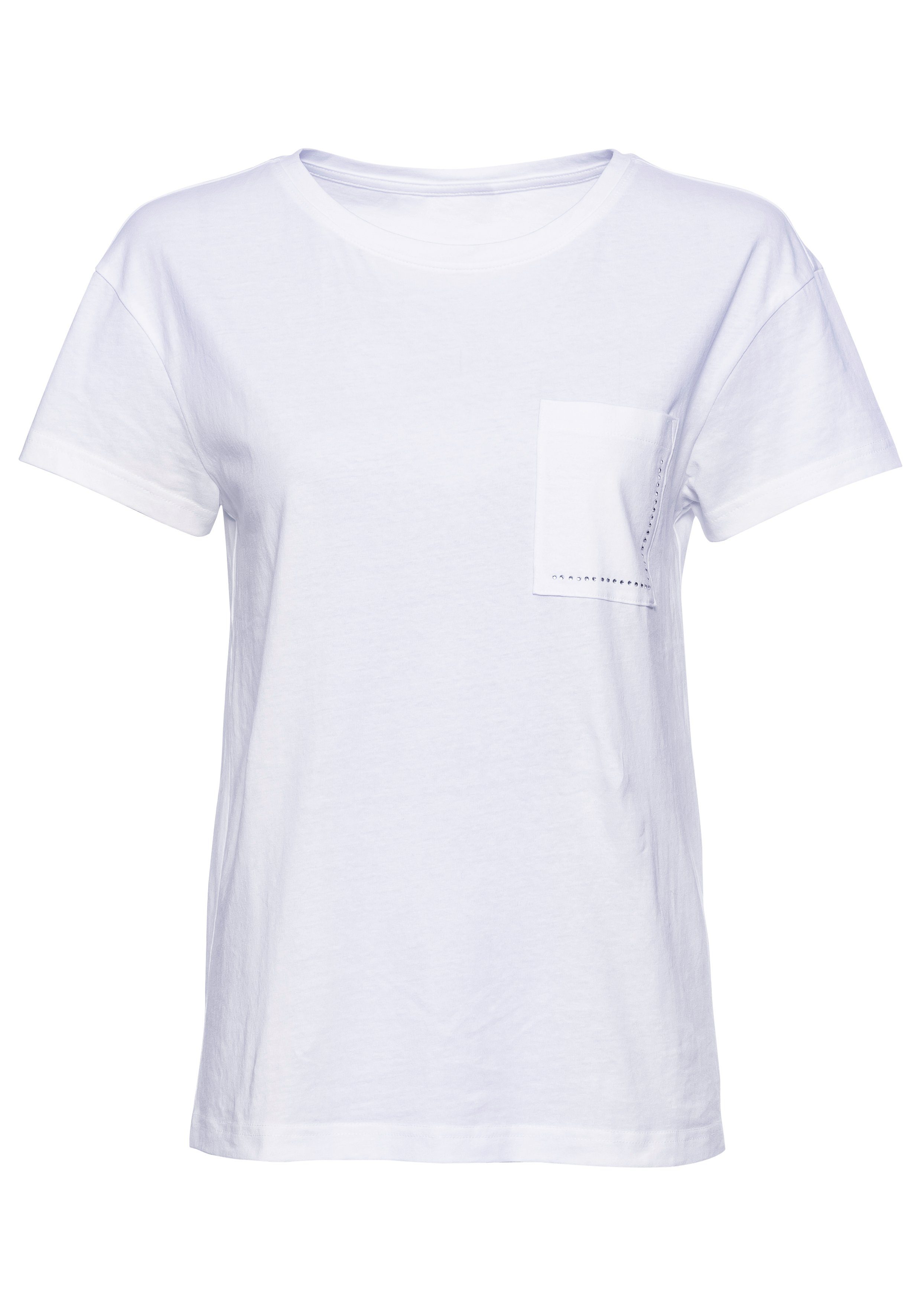 Laura Scott T-Shirt Kurzarm, figurumspielender Schnitt, aus elastischem Single Jersey