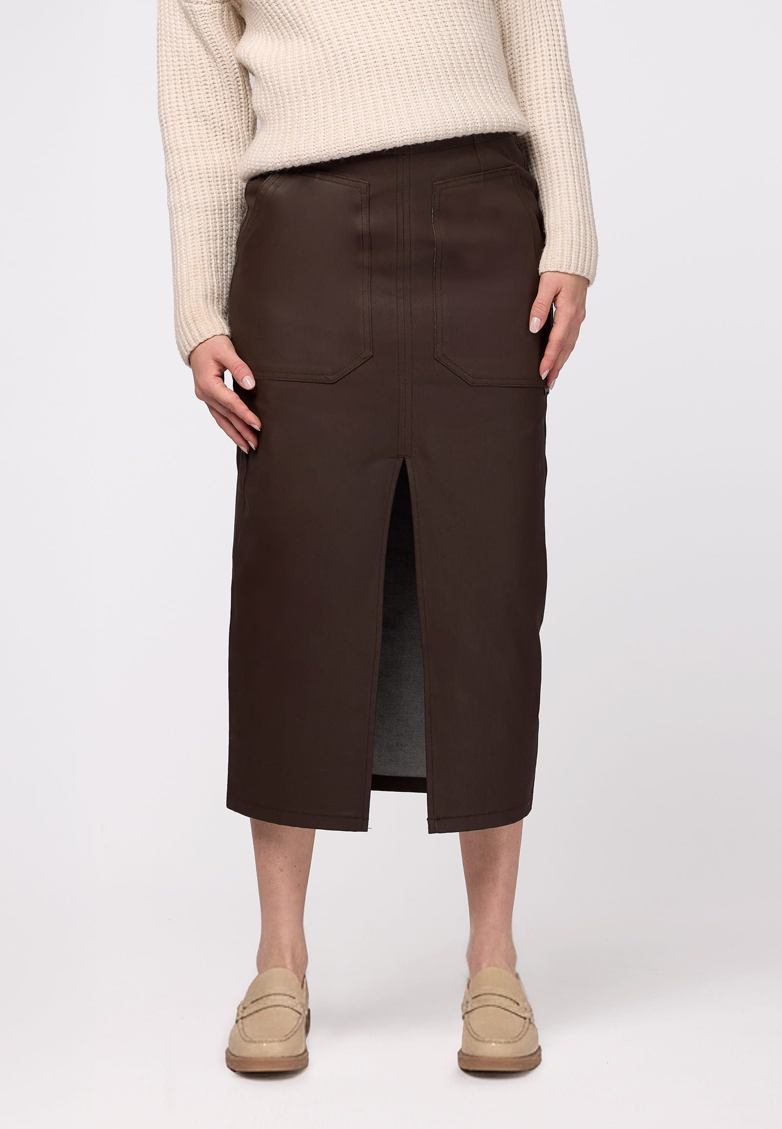 SURI FREY Lederimitatrock SFY Freyday (1-tlg) Coated - Lederoptik