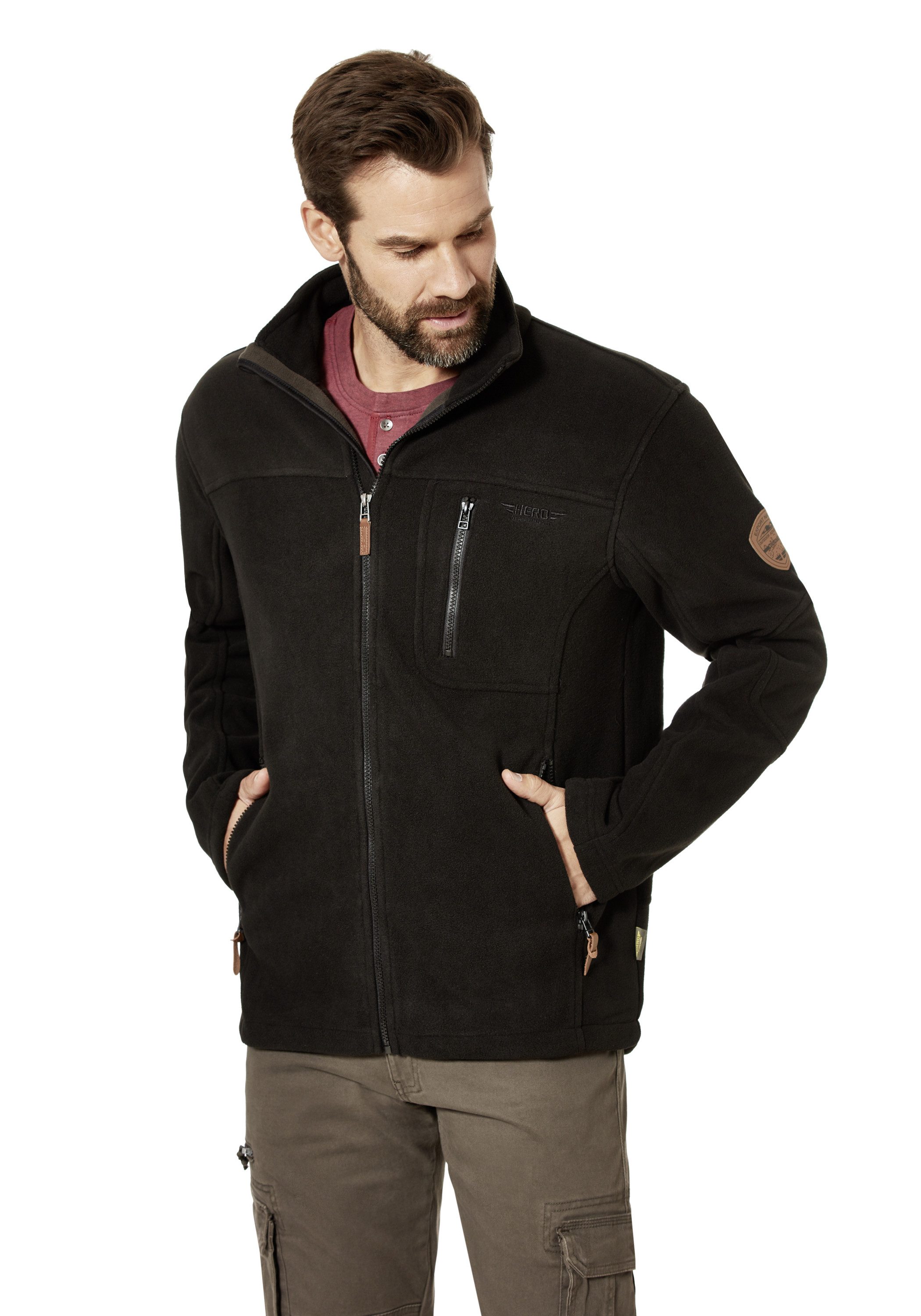 Fleecejacke Doubleface Fleece Hero by John Medoox Fleecejacke