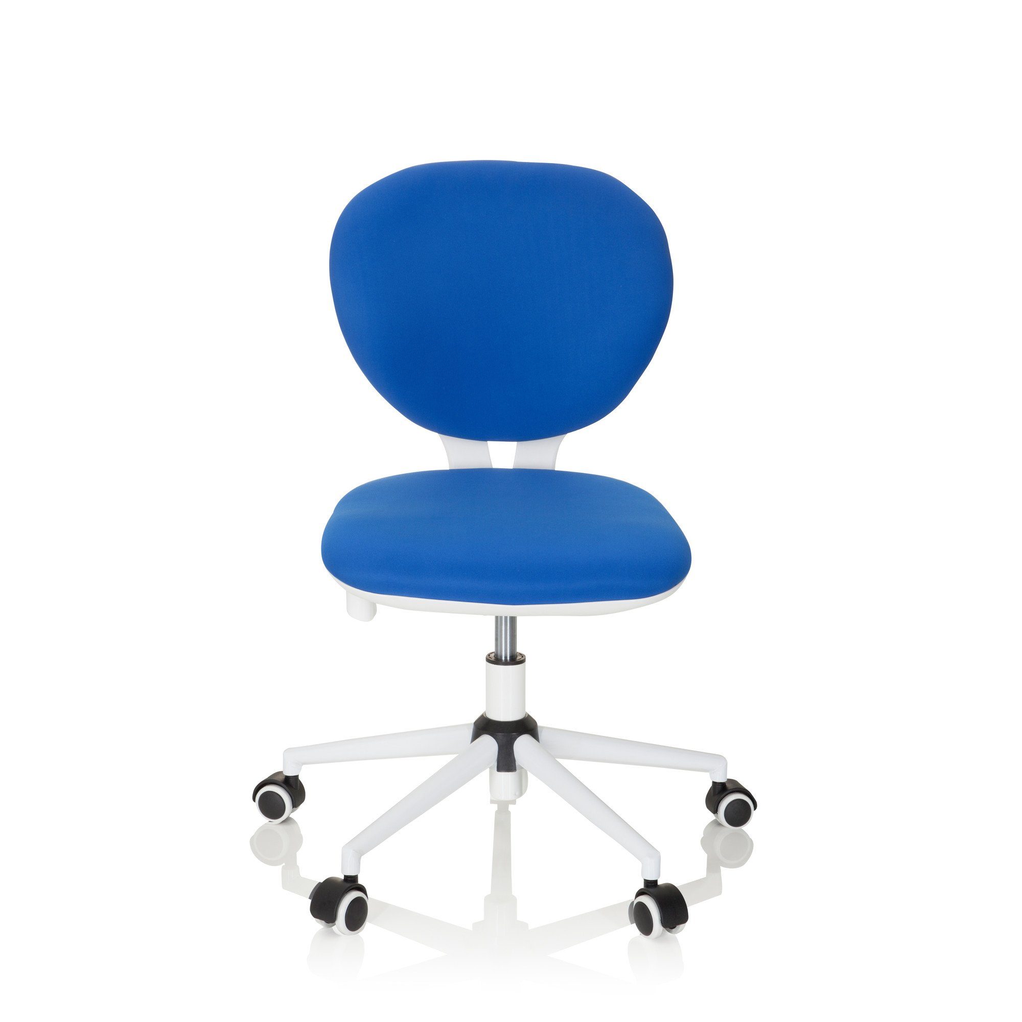 hjh OFFICE Drehstuhl Kinderdrehstuhl KID VIVO Stoff ohne Armlehnen (1 St), mitwachsend, ergonomisch Blau