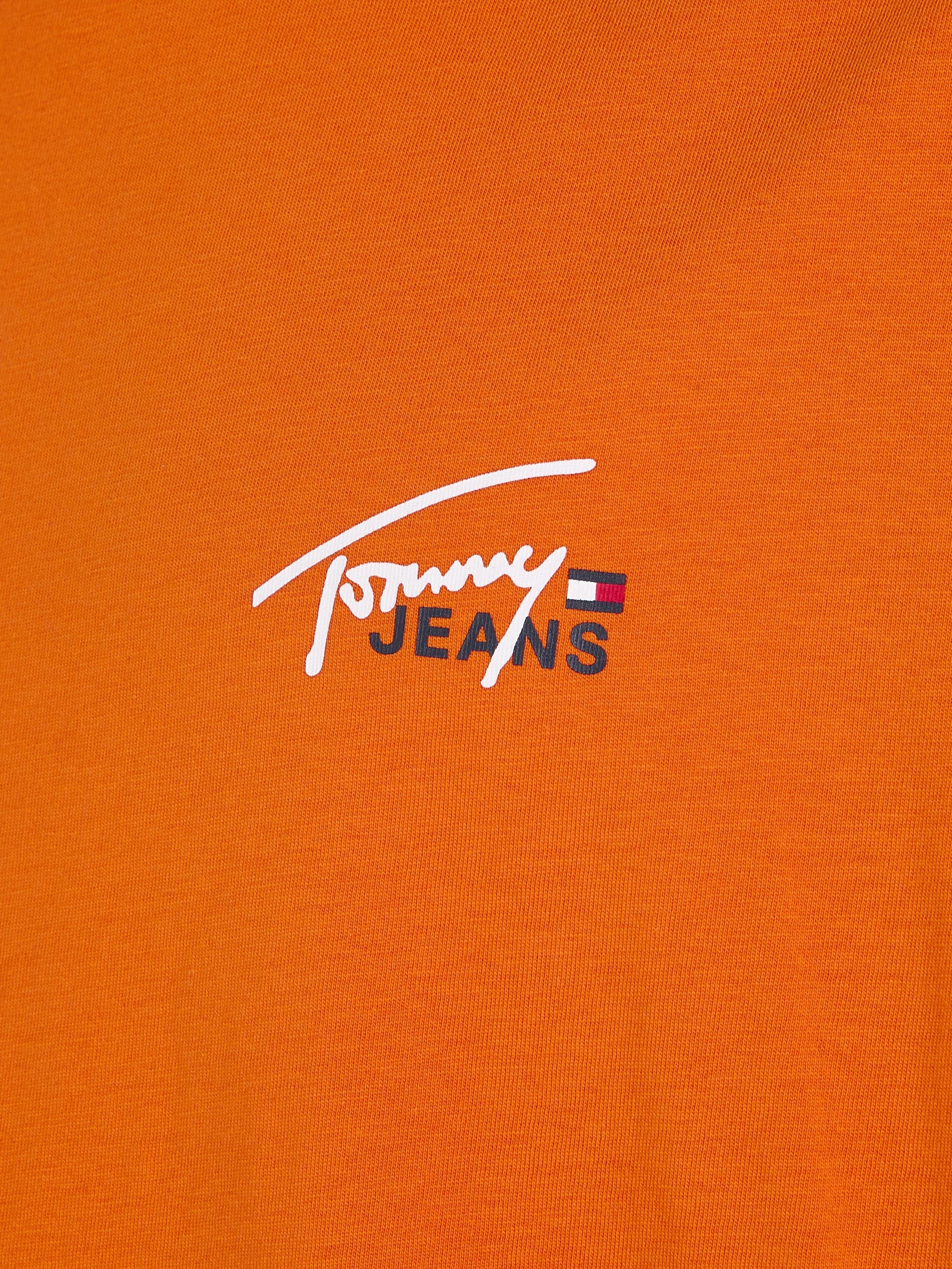 Tommy Jeans T-Shirt TJM CLSC TEE FLAG Orange Bonfire SMALL