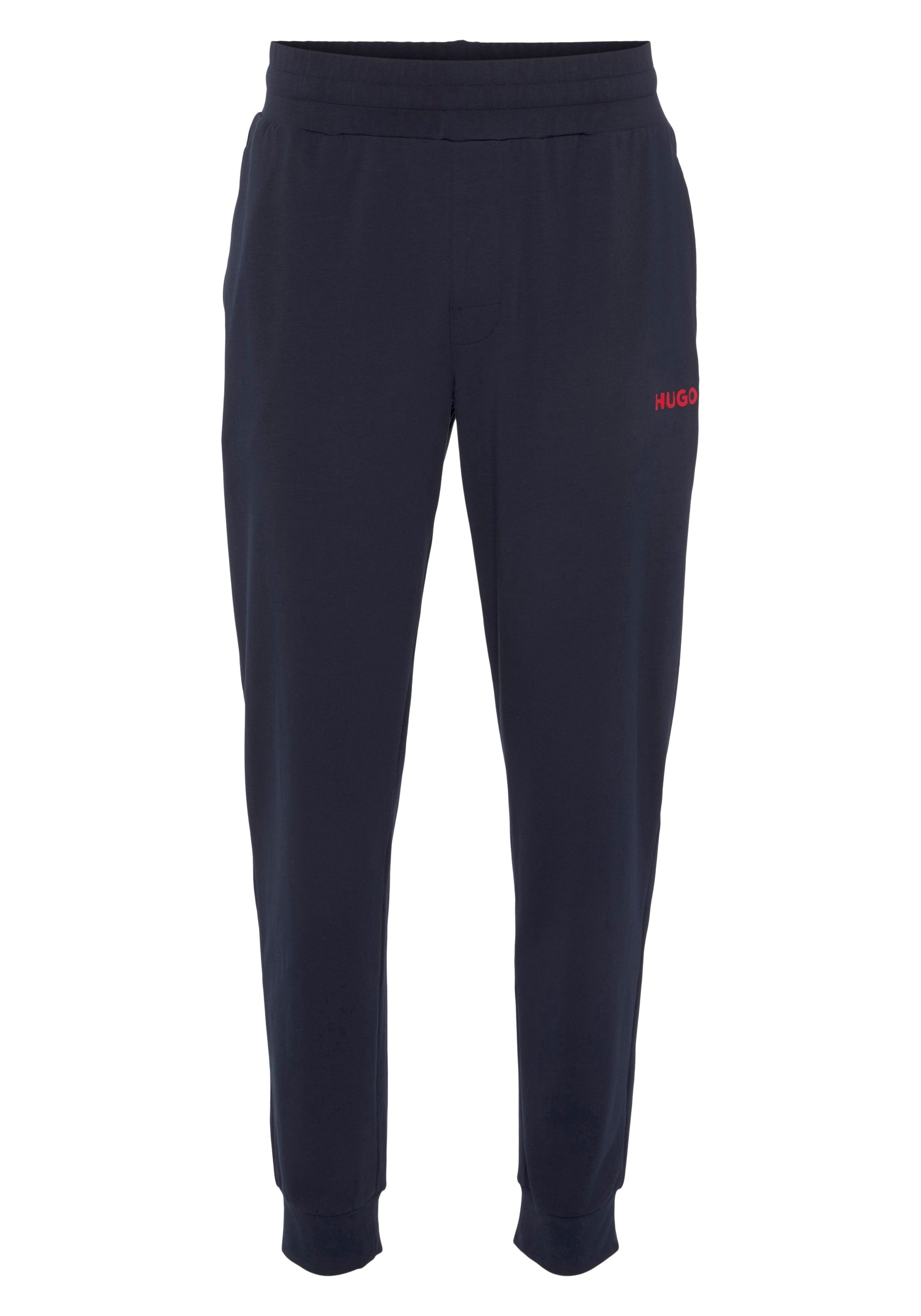 Offizieller Versandhandel HUGO Sweathose CW Dark-Blue Pants mit Linked Logodruck HUGO