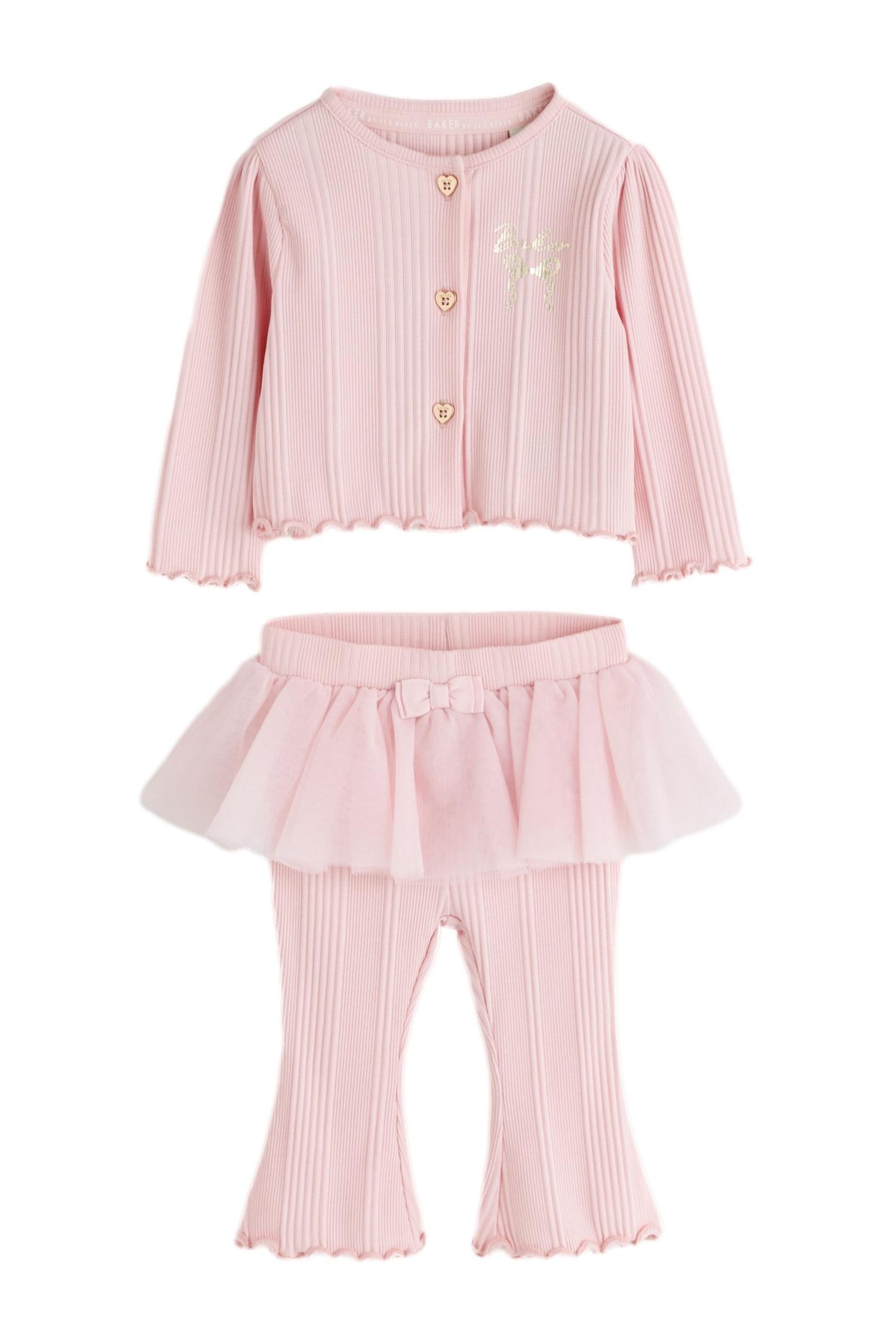 Baker by Ted Baker Langarmshirt & Leggings Baker by Ted Baker 2er Set mit Tututop + Leggings (2-tlg)