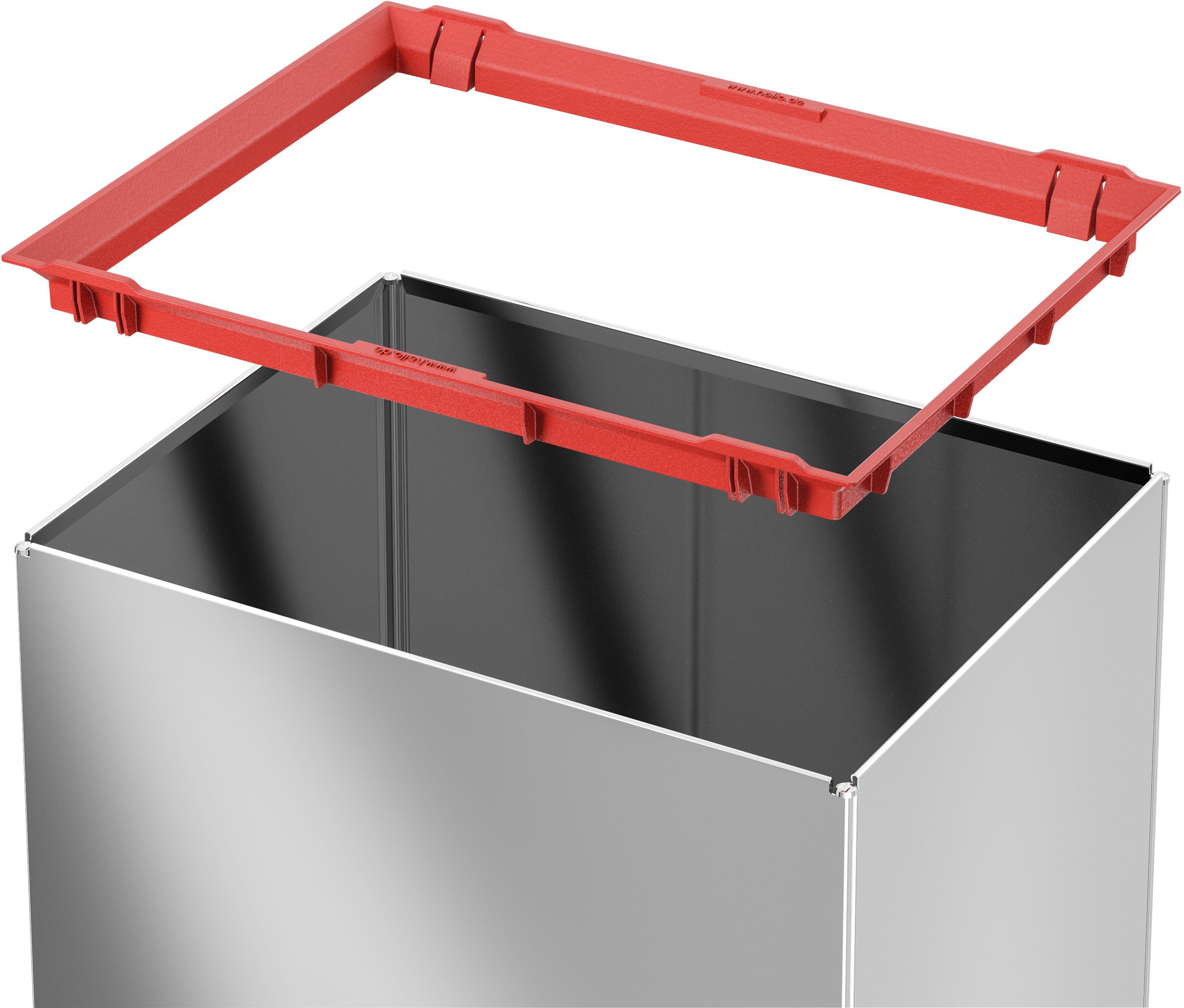 Hailo Abfalleimer "Big-Box Swing XL" 52 l, Edelstahl – Bild 3 von 5