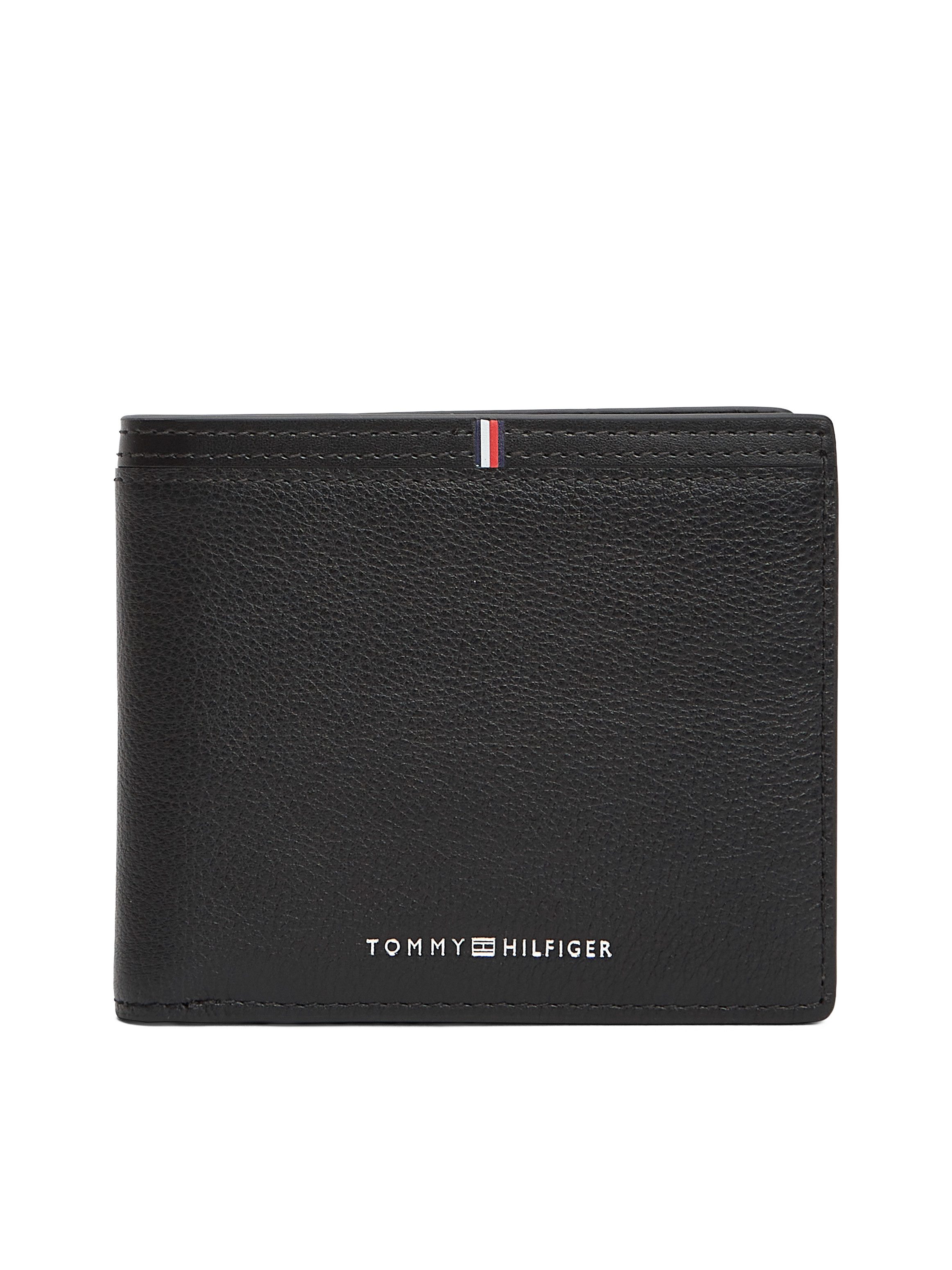 Tommy Hilfiger Geldbörse TH CORP CC AND COIN, Unisex Geldbeutel, Portemonnaie mit Logoschriftzug