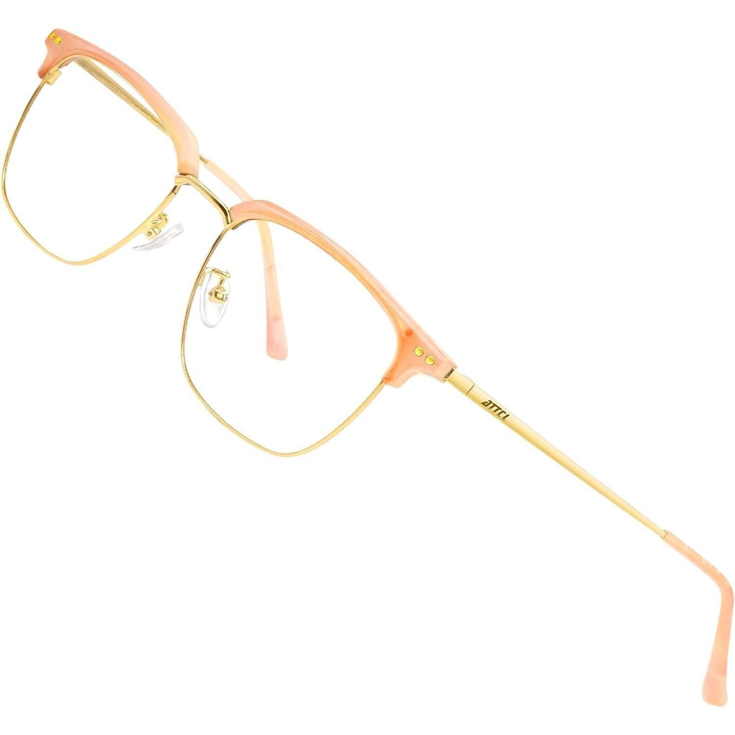 LuxusKollektion Brille Computerbrille Blaulichtfilter Unisex Gaming UV M Pink+gold-bl8001