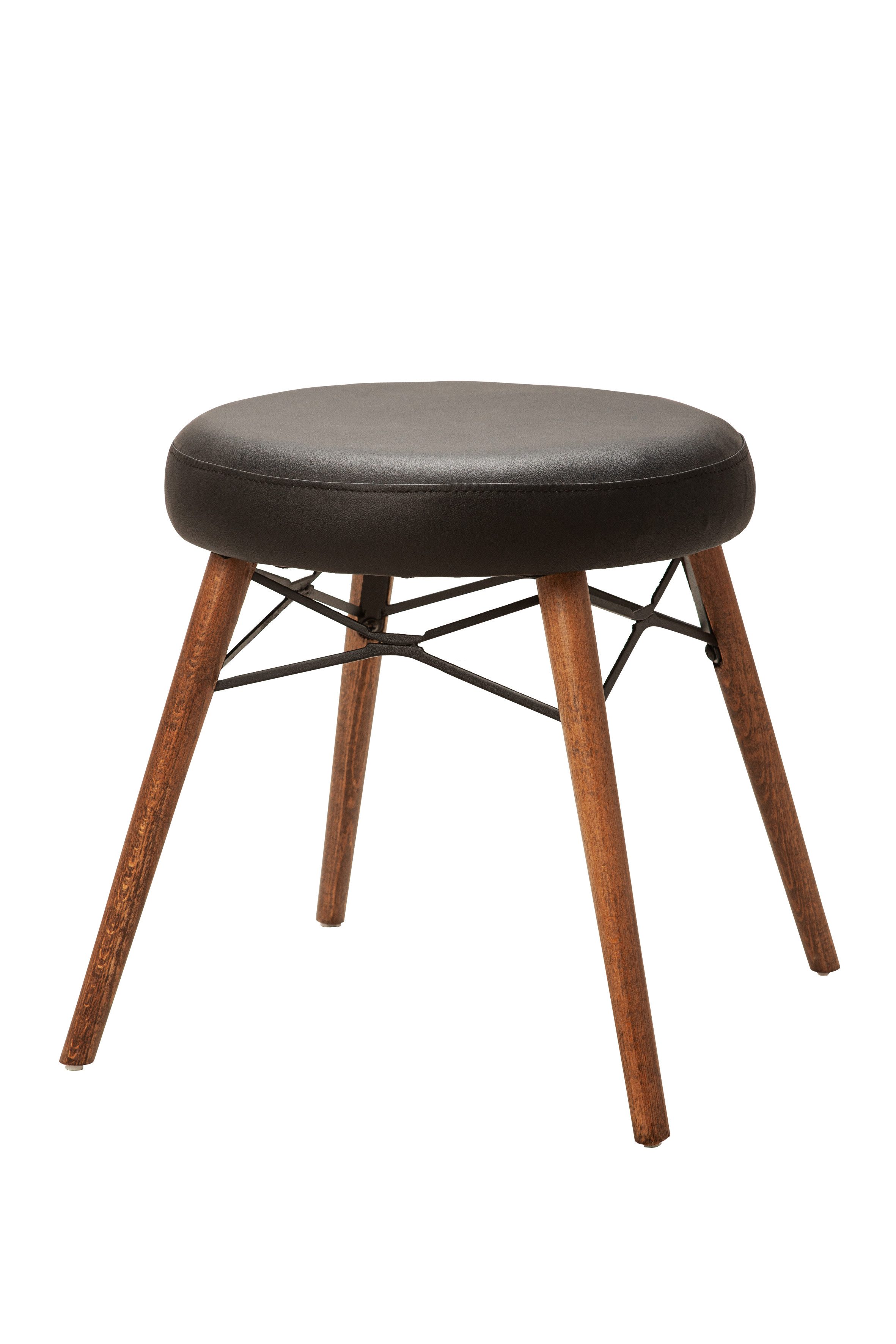 Stuhlmann Sitzhocker Roma (P1004, 1 Stück), Sitzhocker Kunstleder mit Holzb günstig online kaufen