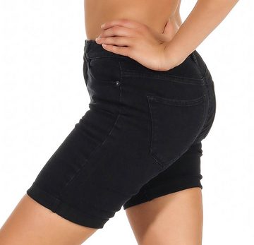 Vero Moda Jeansshorts VERO MODA Damen Jeans Shorts VMHOT Seven Nw DNM Long 10193078 Jeans 5-Pocket Pants aus hochwertigem Stoff